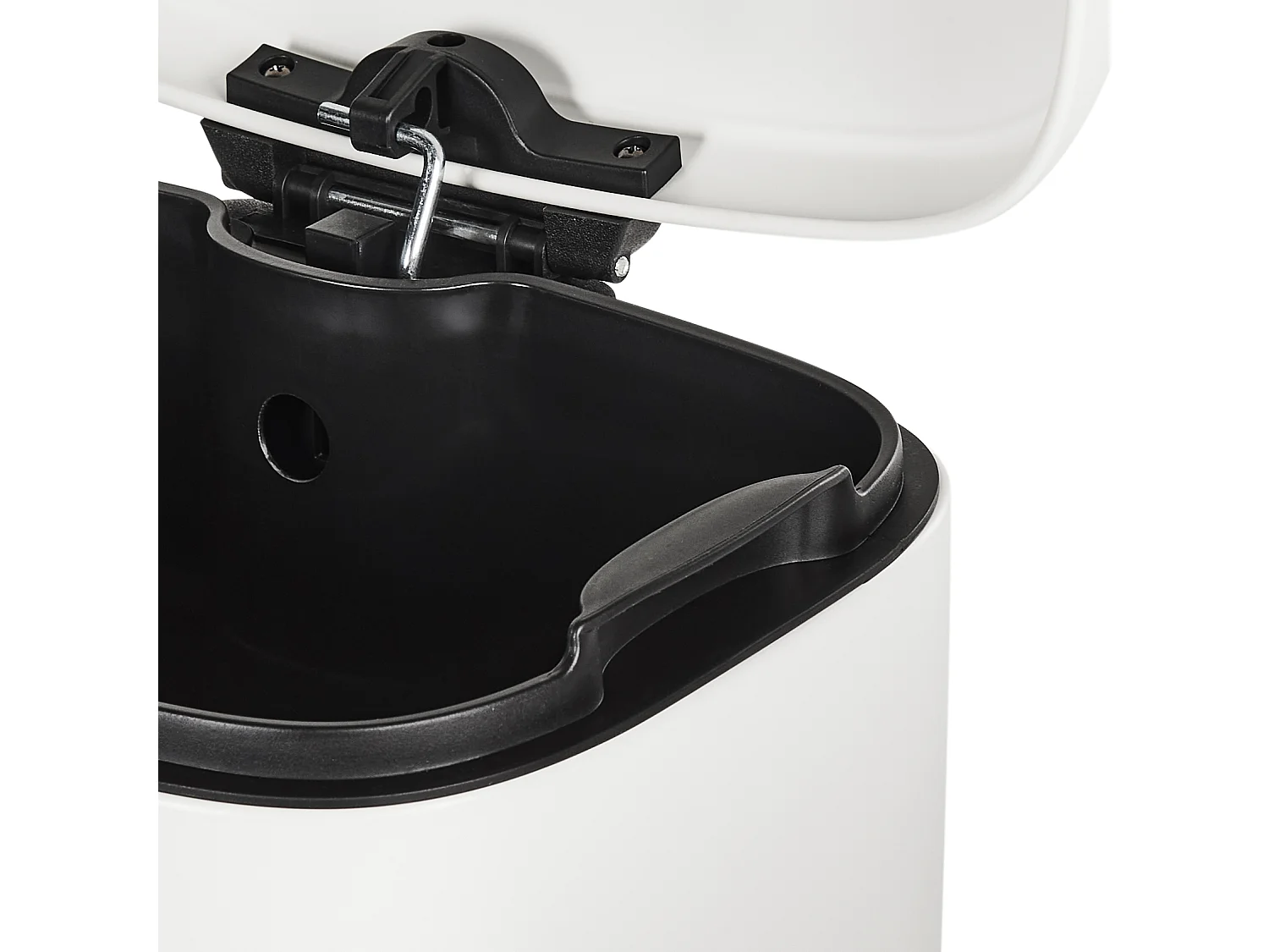 Poubelle 30 L ECOCOLLECT Métal Blanc