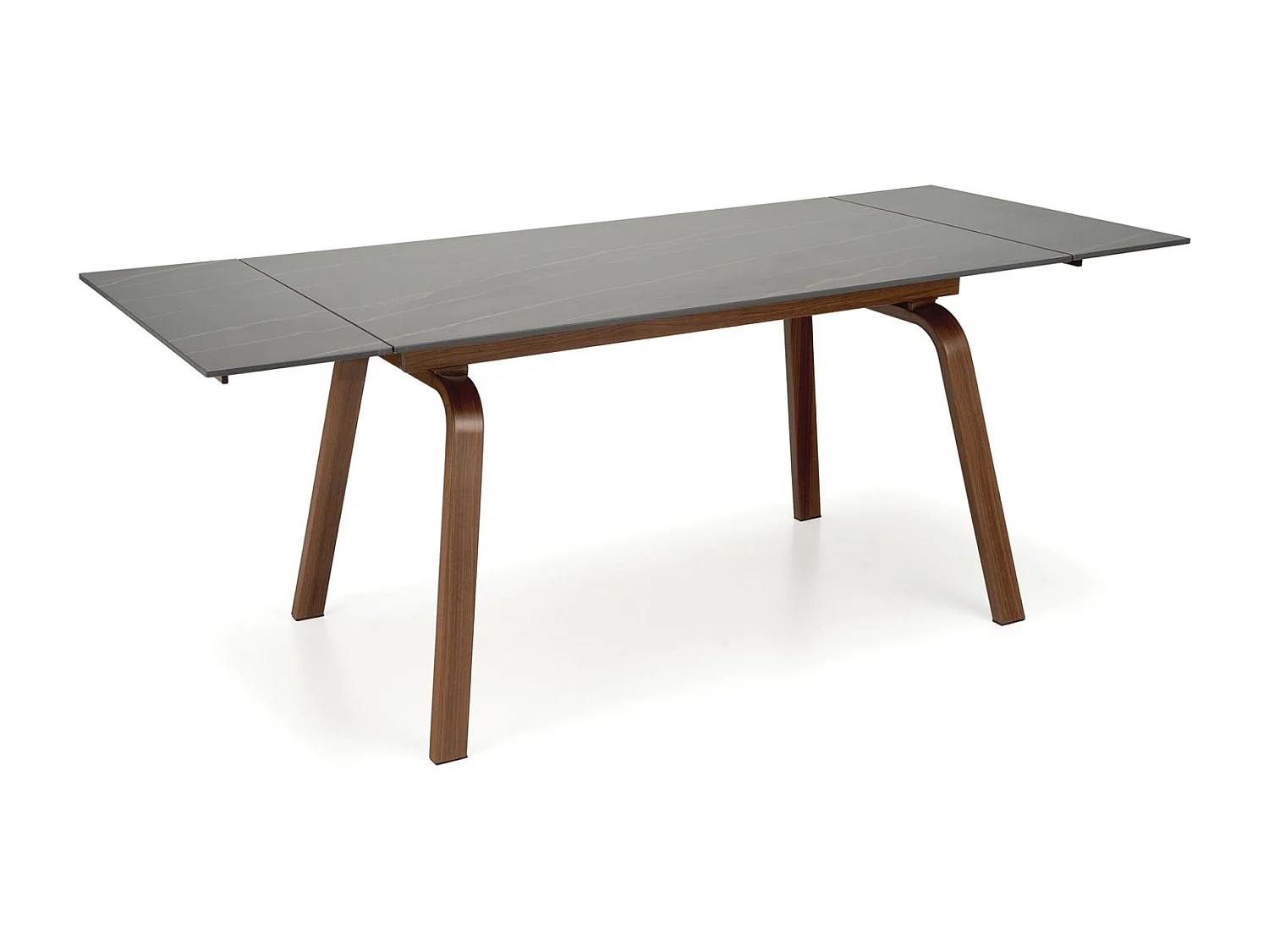 Esstisch Lozano (80x140-200)/Keramik&Metall/Erweiterbar/Schwarz