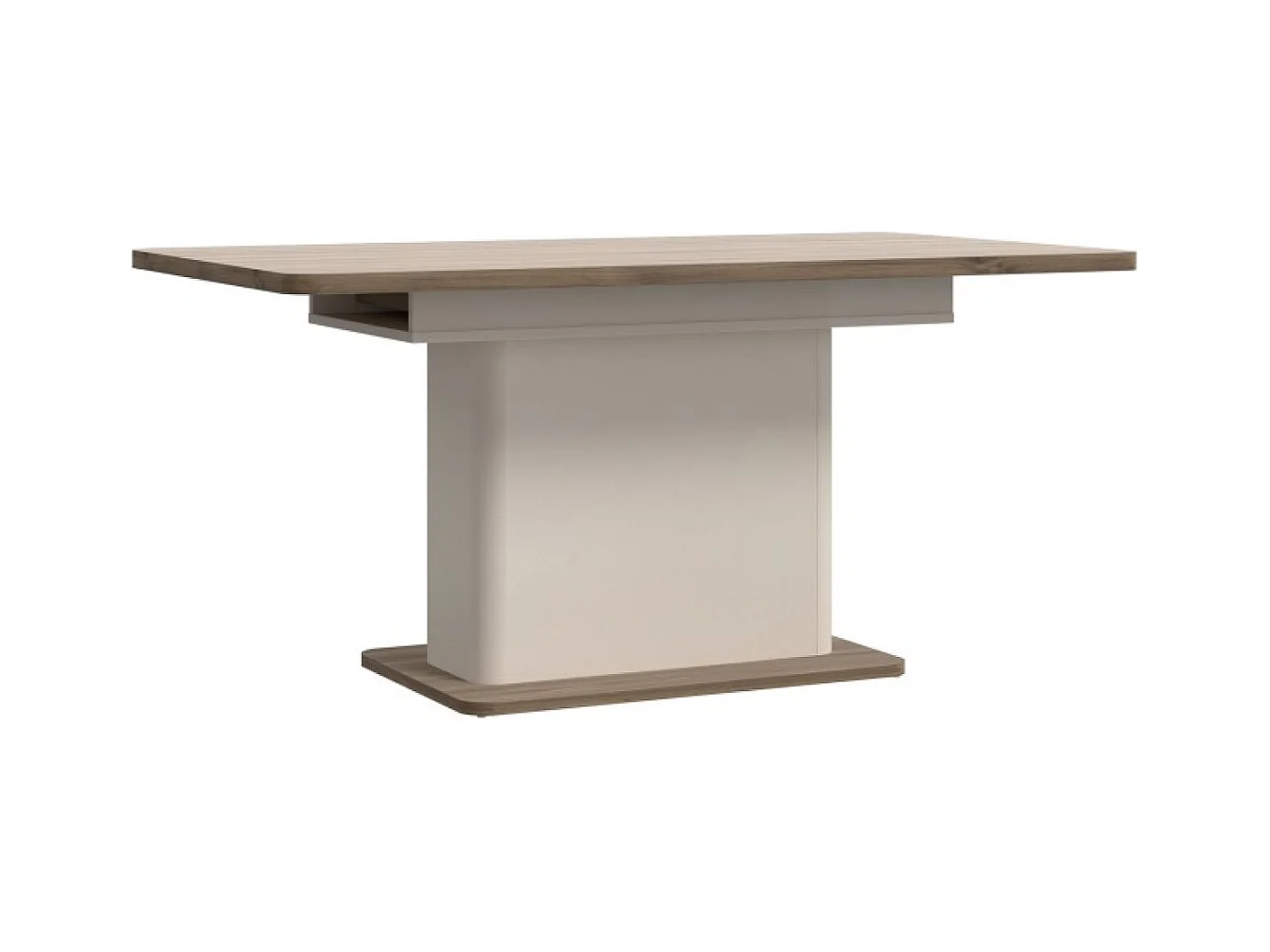 Table à manger Lacetti (90x160-200)/Panneau de meuble/beige