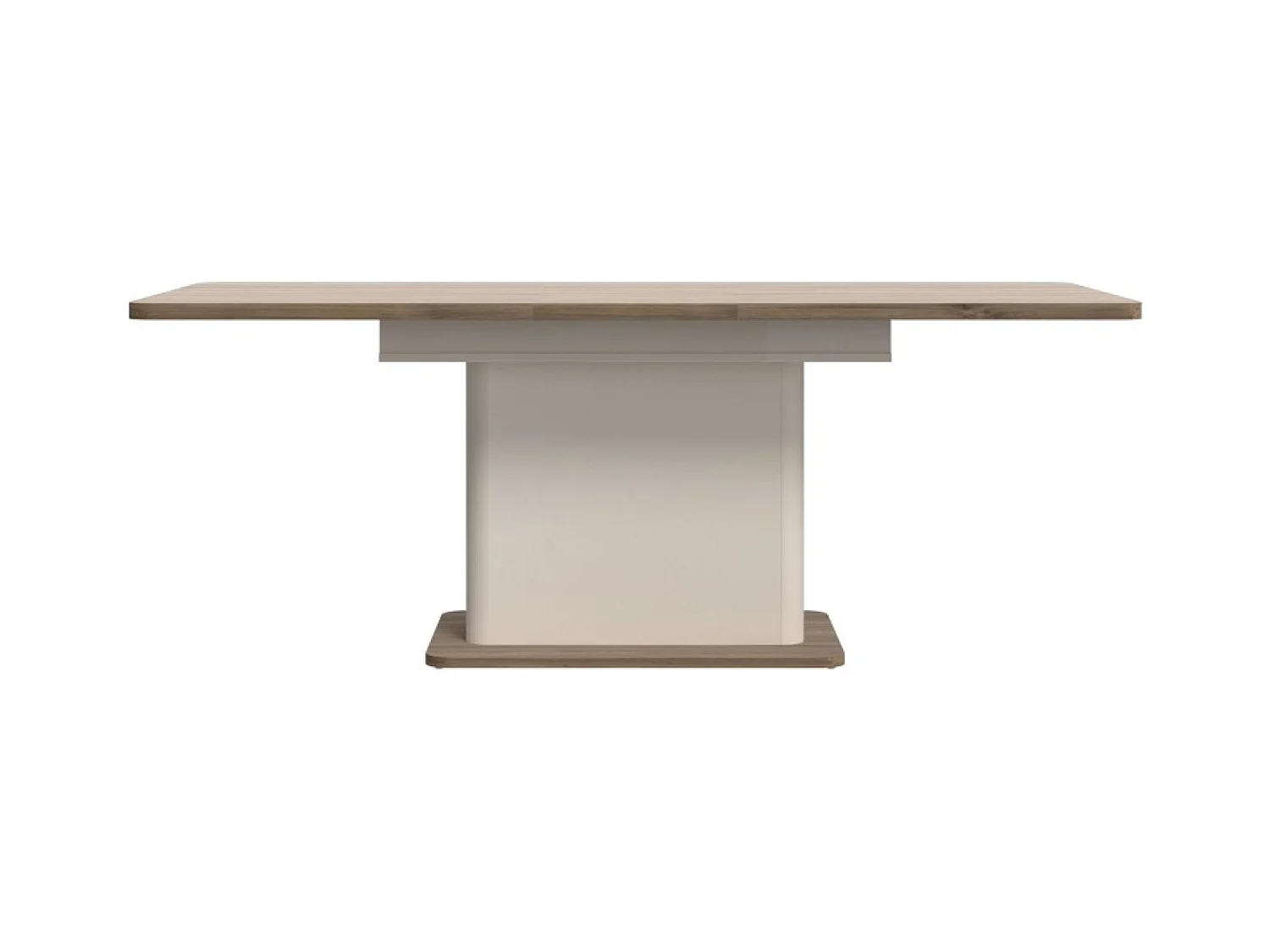 Table à manger Lacetti (90x160-200)/Panneau de meuble/beige