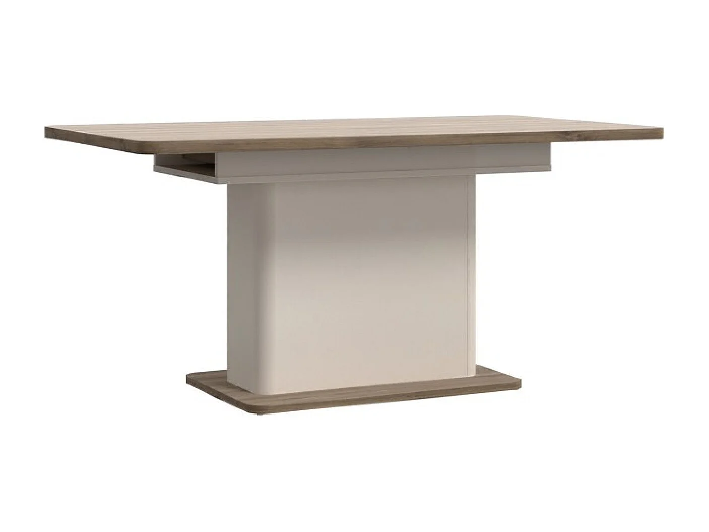 Table à manger Lacetti (90x160-200)/Panneau de meuble/beige