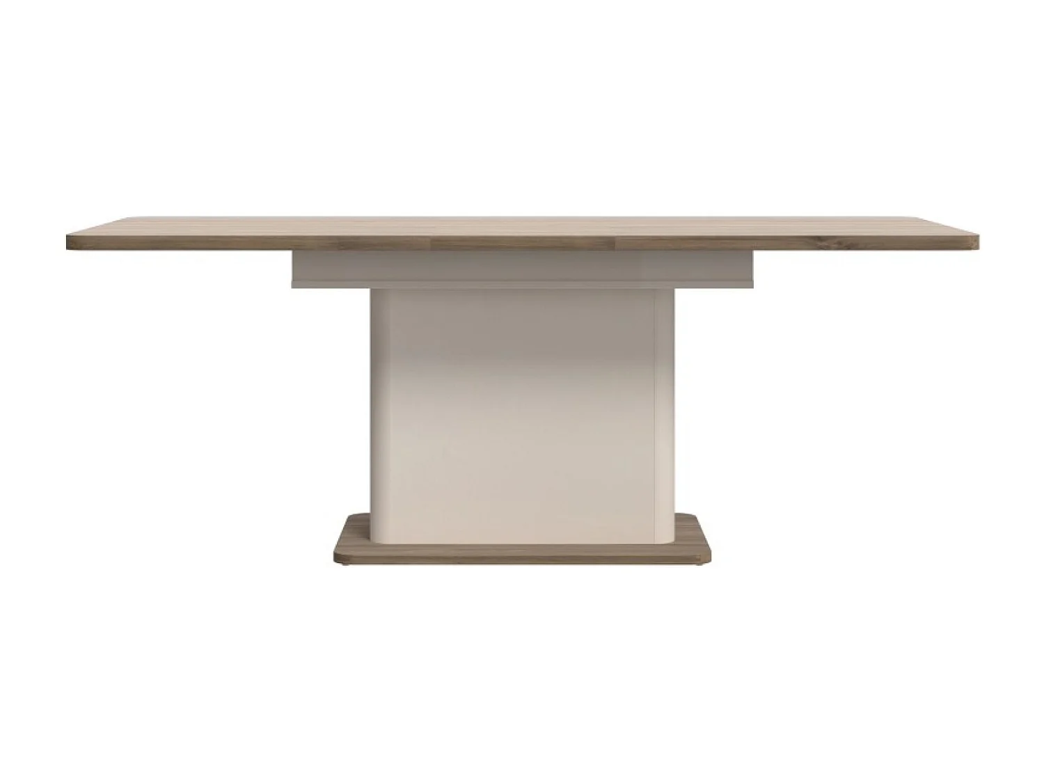 Table à manger Lacetti (90x160-200)/Panneau de meuble/beige