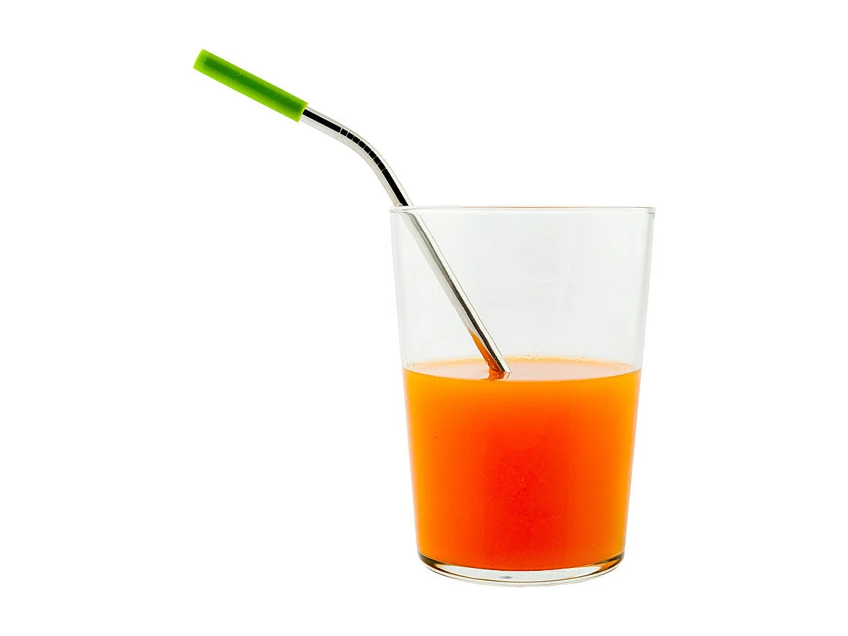 Pailles - Ensemble de 4 pailles en acier avec marqueurs