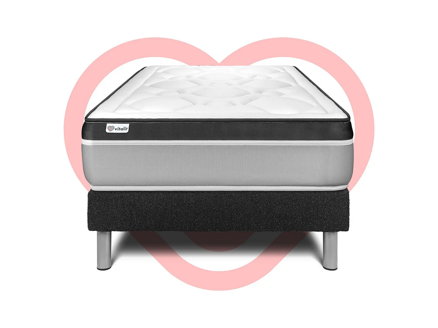 Ensemble Matelas Sommier 90x190 cm - Vital Ergo