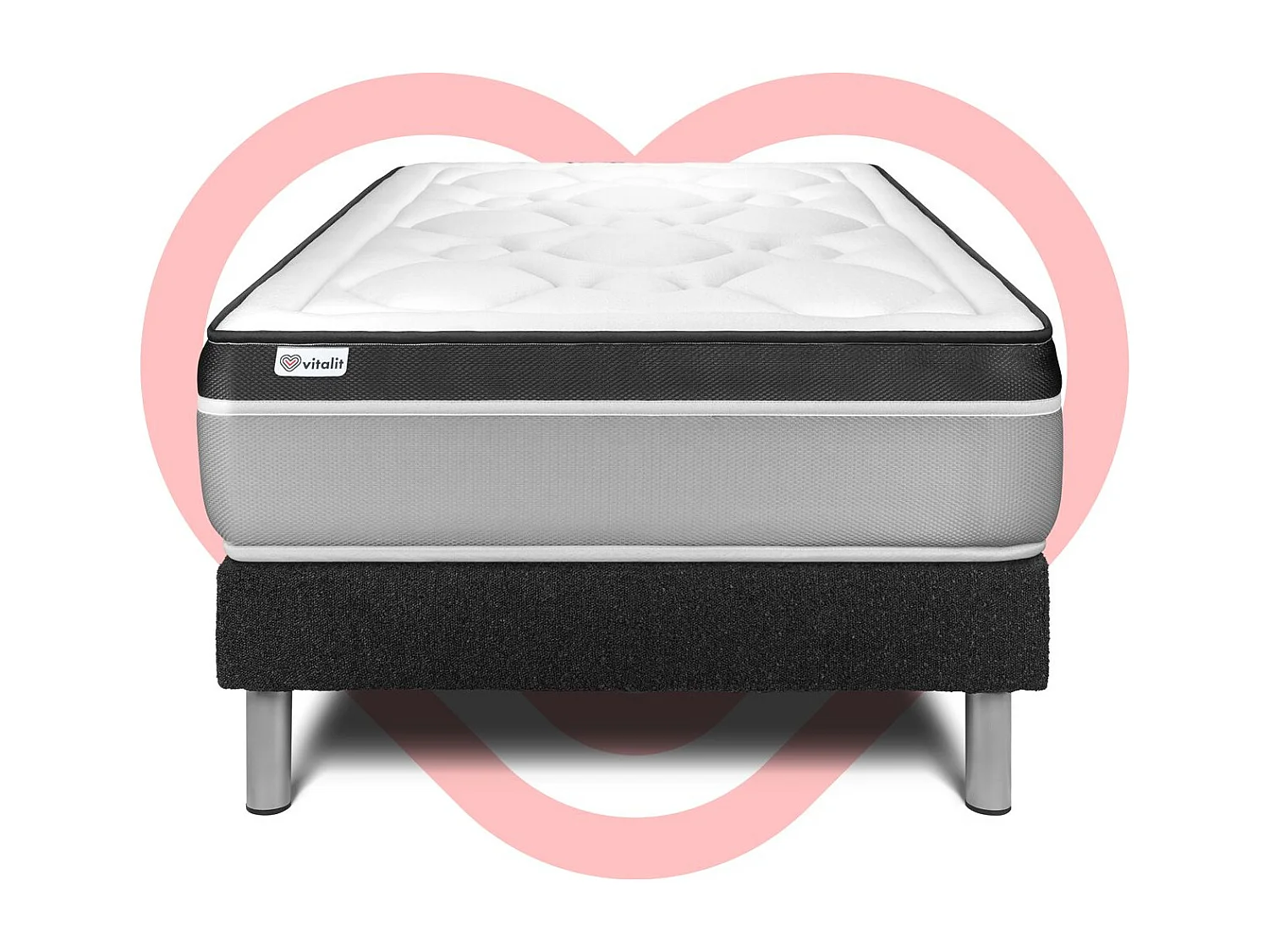 Ensemble Matelas Sommier 90x190 cm - Vital Ergo