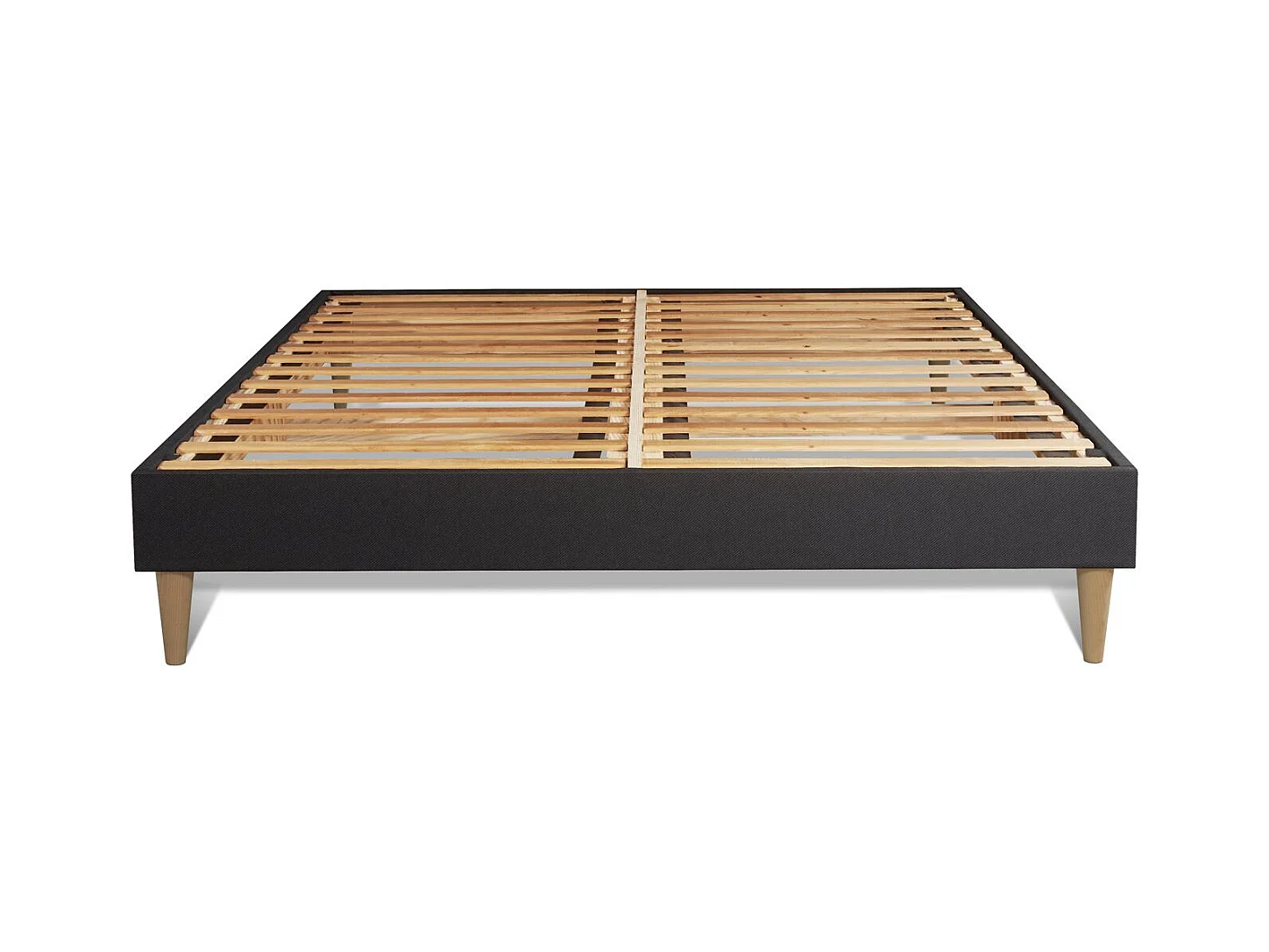 Pack lit complet - Matelas 200x200 cm + Sommier tapissier à lattes (en kit) + 2 oreillers + Couette - George V