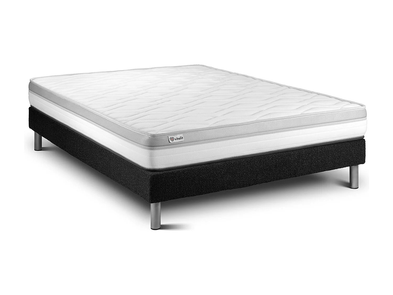 Ensemble Matelas Sommier 200x200 cm - Vital Relax