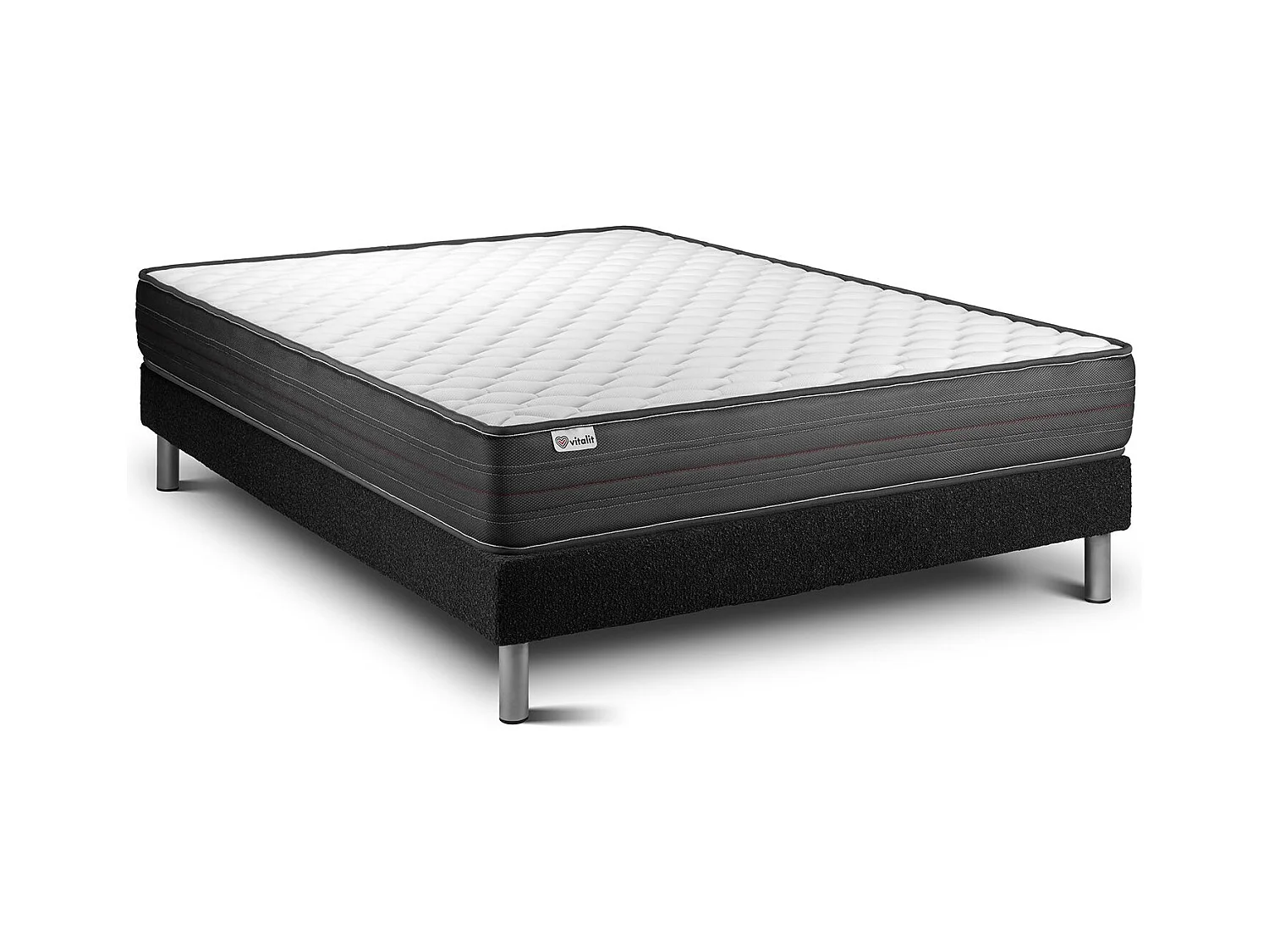 Ensemble Matelas Sommier 200x200 cm - Vitalpower