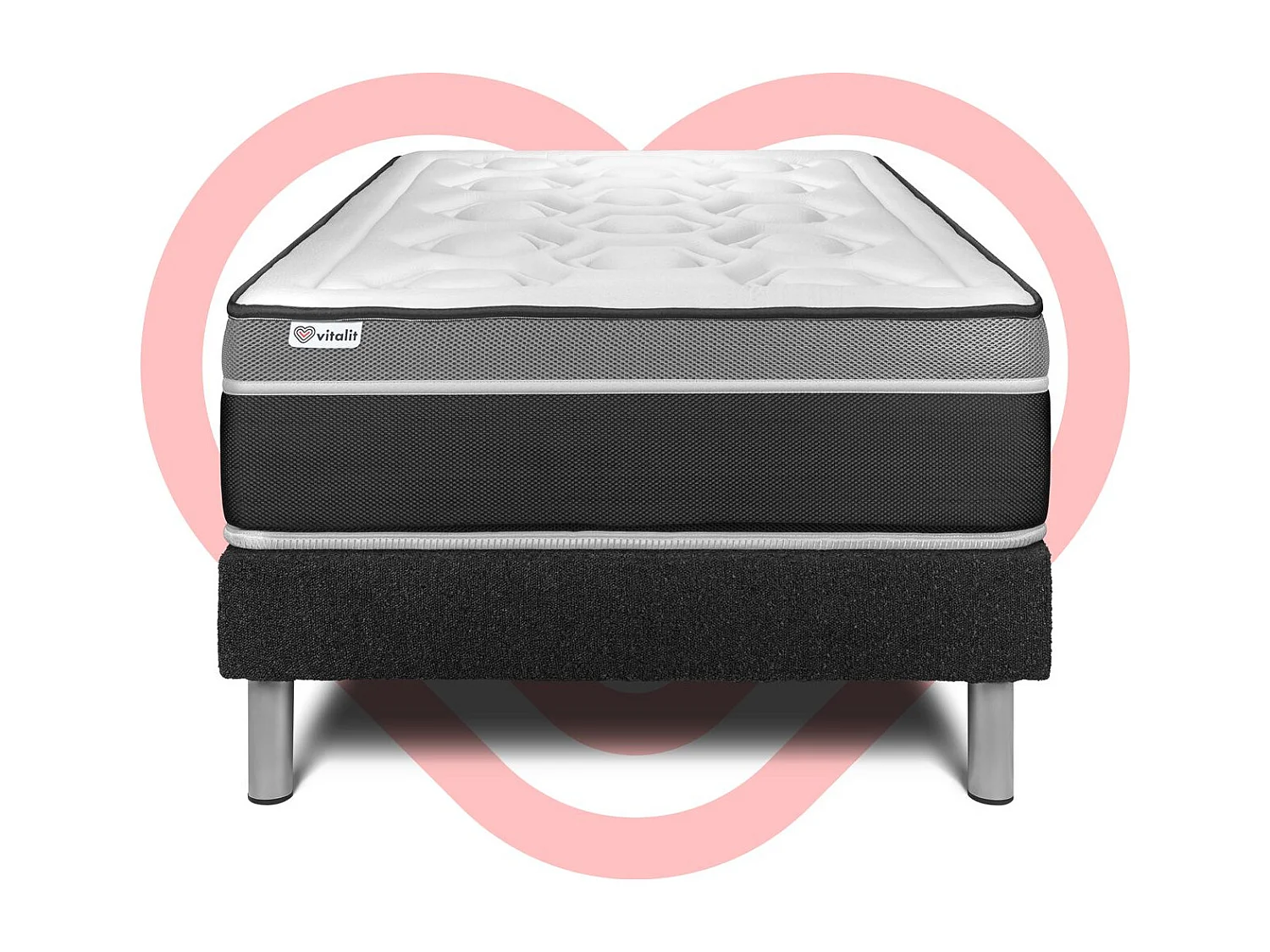 Ensemble Matelas Sommier 90x190 cm - Vital Care