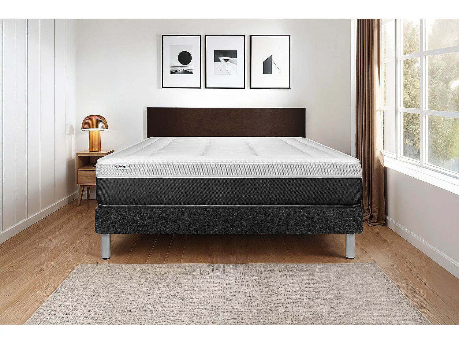Ensemble Matelas Sommier 200x200 cm - Vital Form
