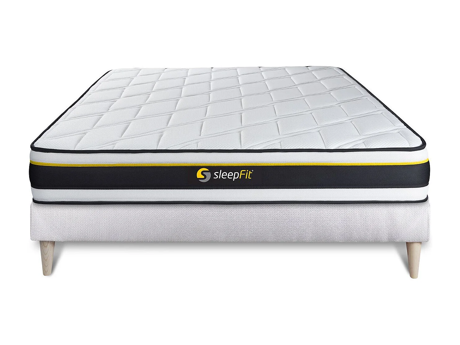 Ensemble Matelas Sommier 200x200 cm - Soft