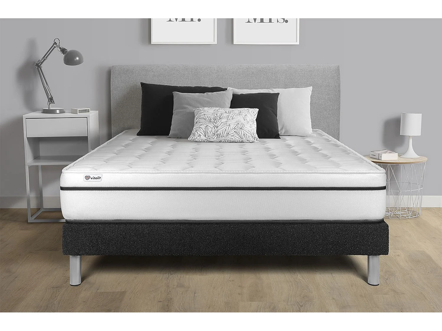 Ensemble Matelas Sommier 90x190 cm - Vital Spa