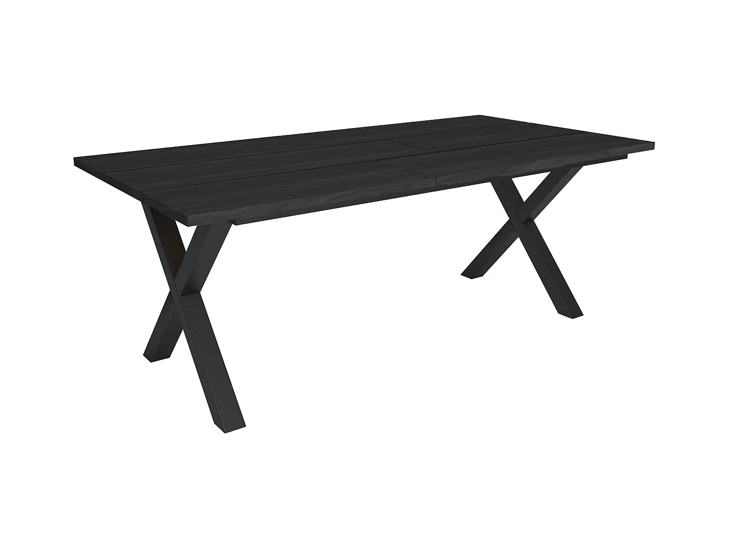 Table à manger, 194x90x74 cm, Pour 10 personnes, Meubles de Salon, Noir