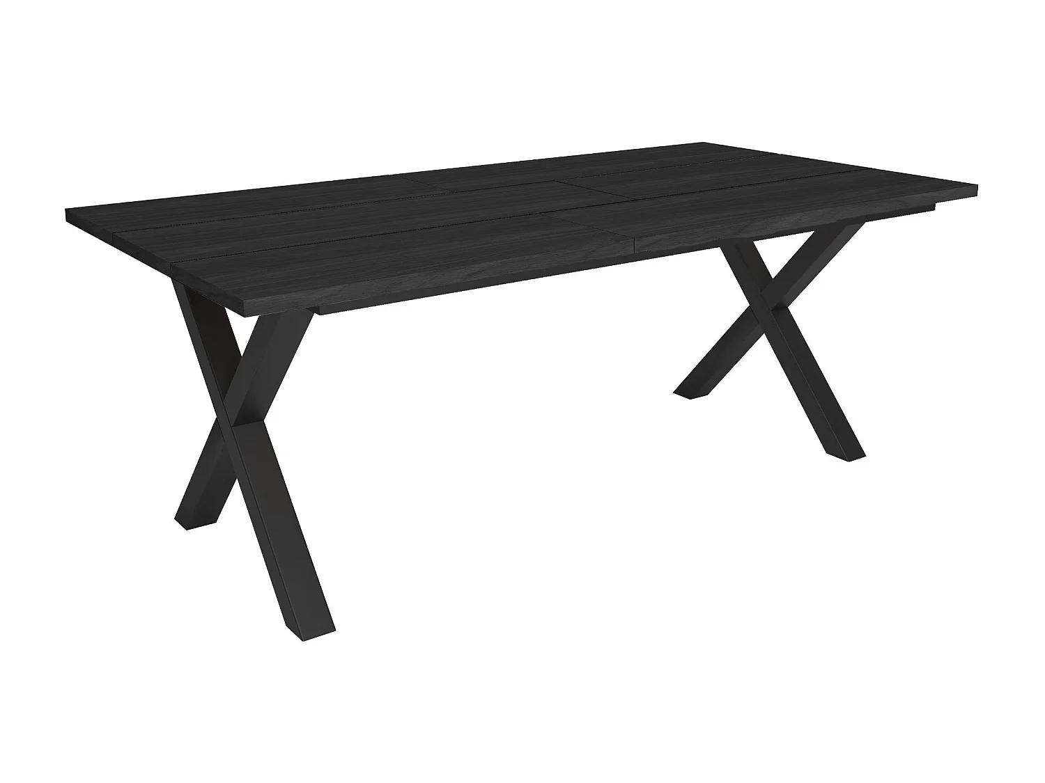 Table à manger, 194x90x74 cm, Pour 10 personnes, Meubles de Salon, Noir