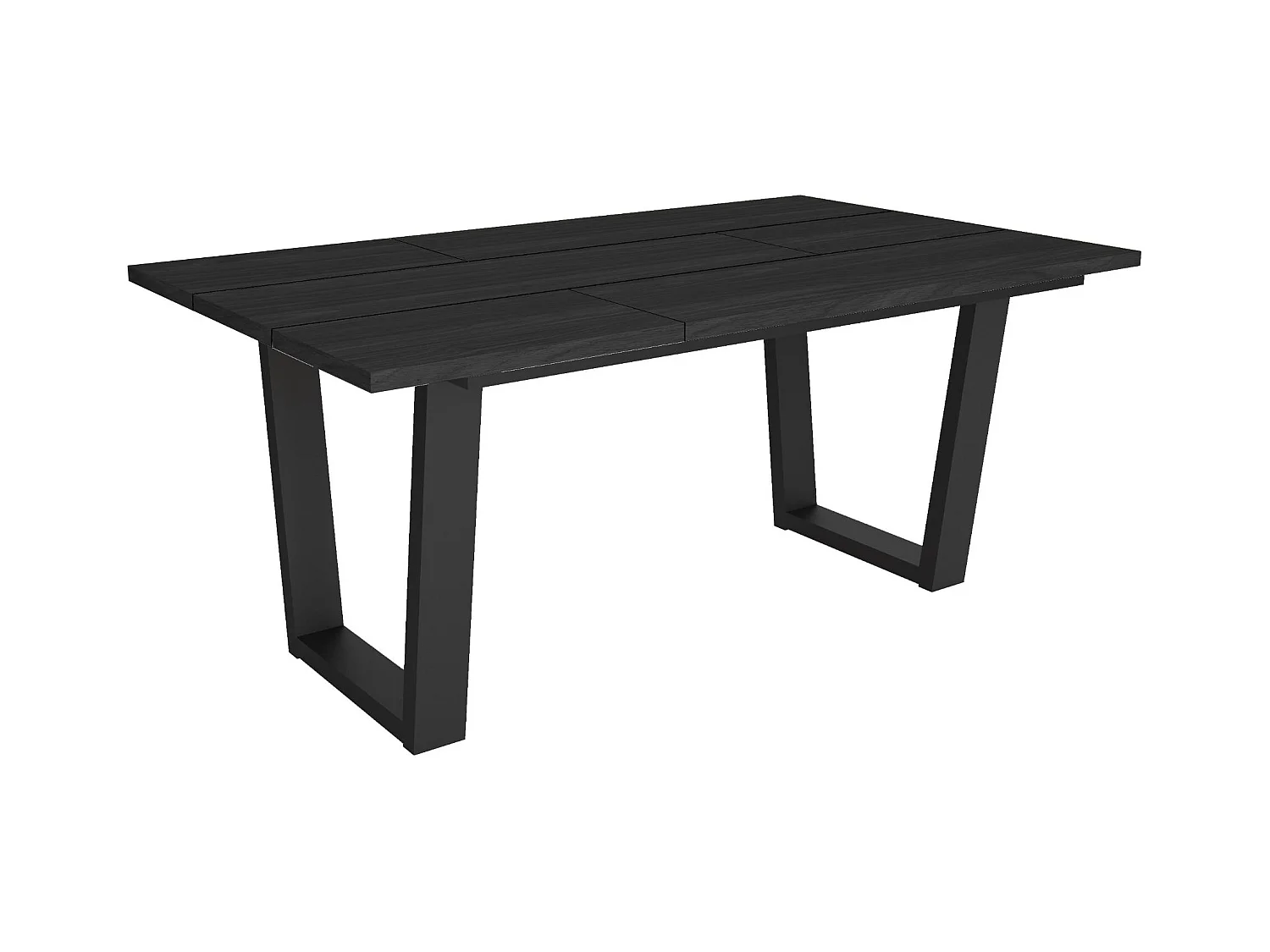 Esszimmertisch, 167x90x74 cm, Für 8 Gäste, Stubentisch, Schwarz