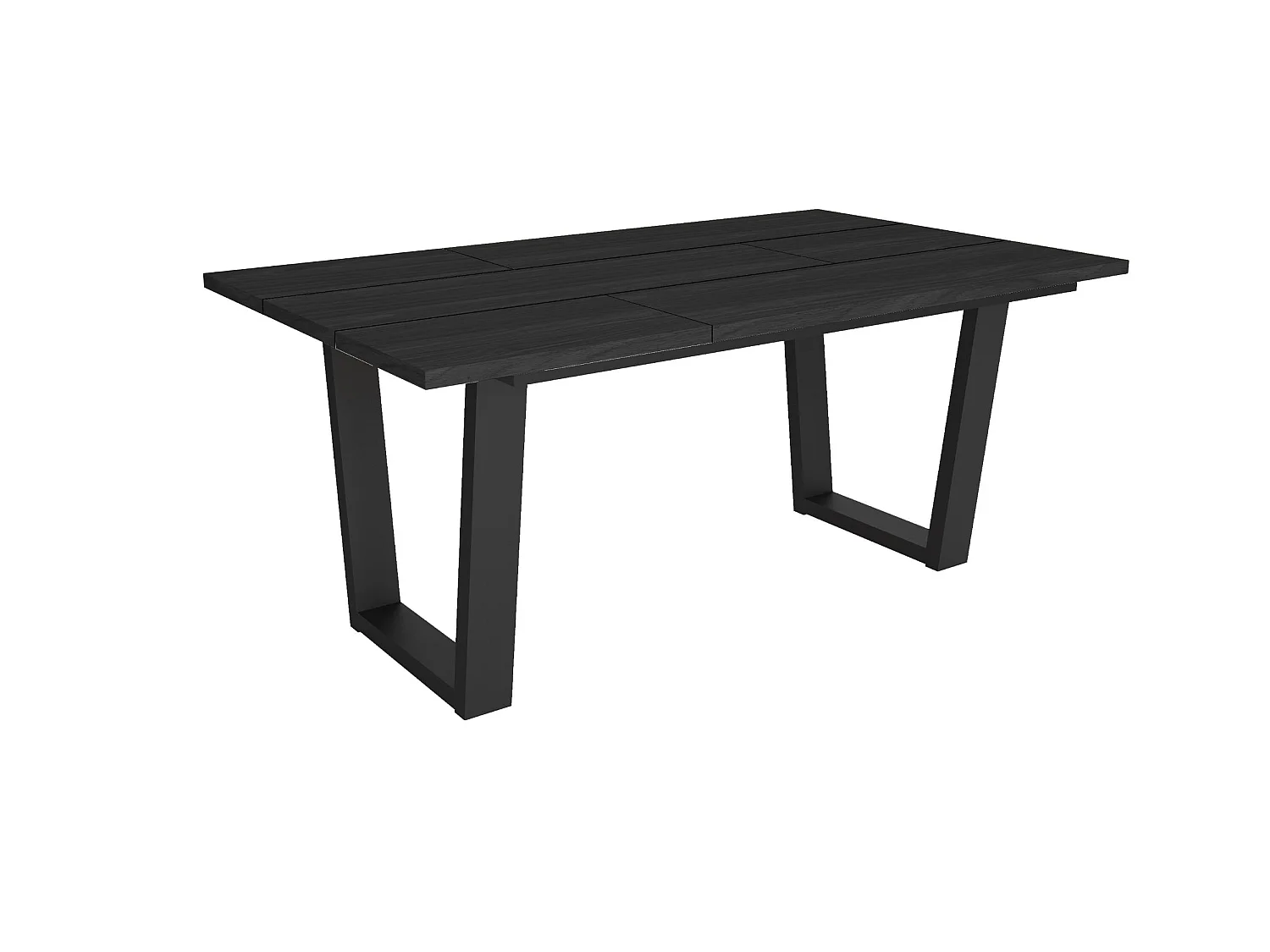 Table à manger, 167x90x74cm, Pour 8 personnes, Meubles de Salon, Noir