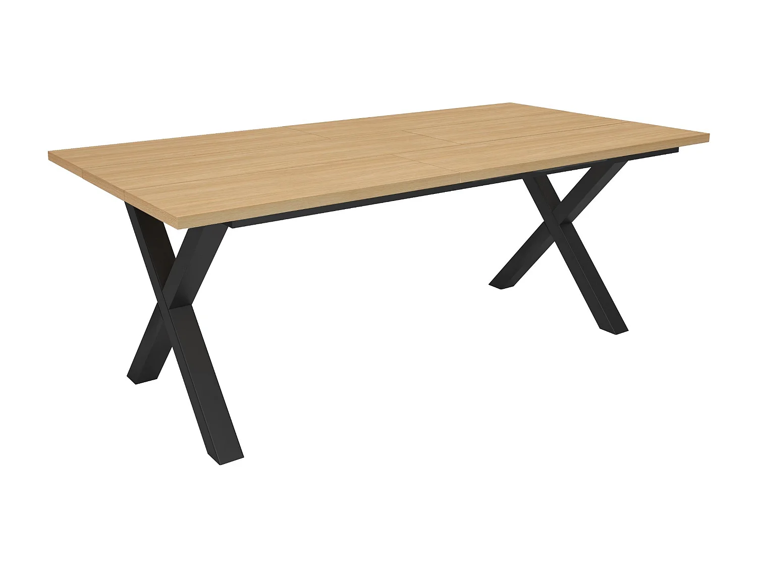 Table à manger, 194x90x74 cm, Pour 10 personnes, Meubles de Salon, Chêne soft