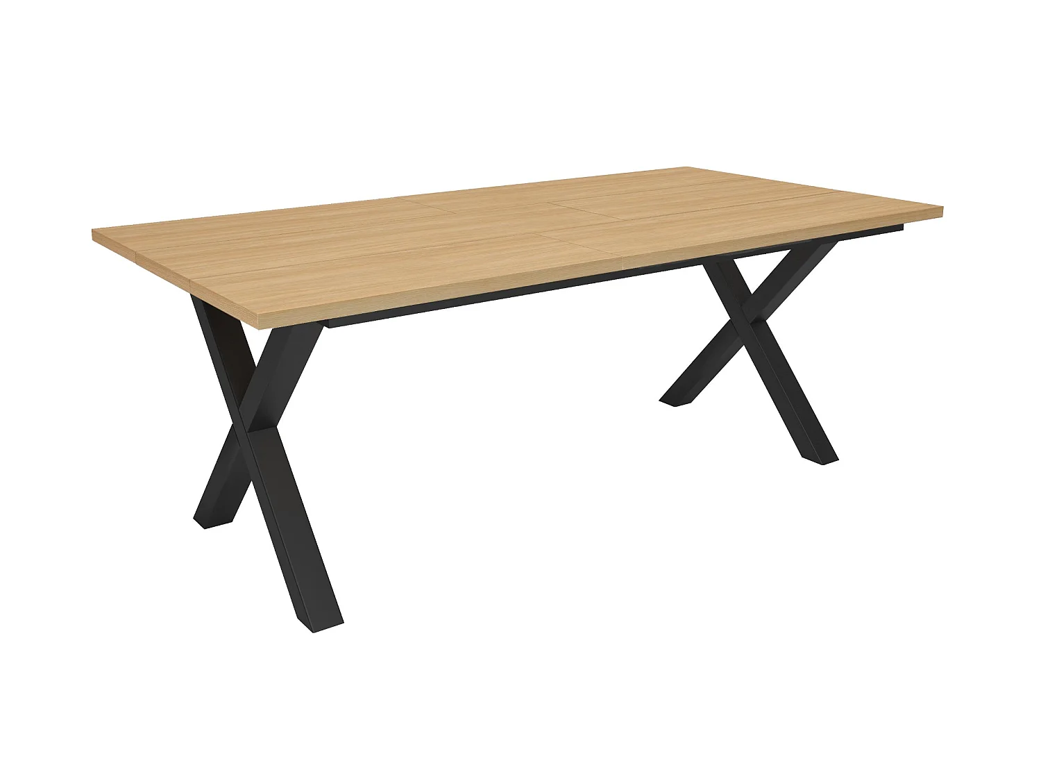 Esszimmertisch, 194x90x74 cm, Für 10 Gäste, Stubentisch, Eiche Soft
