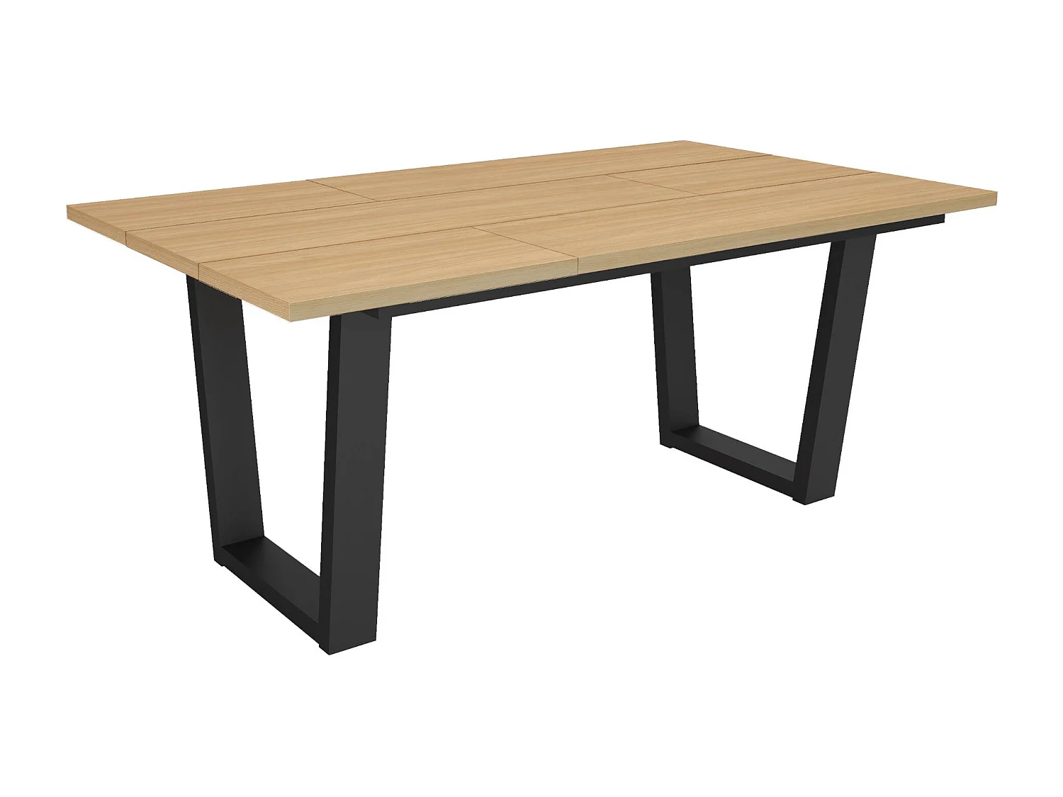 Table à manger, 167x90x74 cm, Pour 8 personnes, Meubles de Salon, Chêne soft