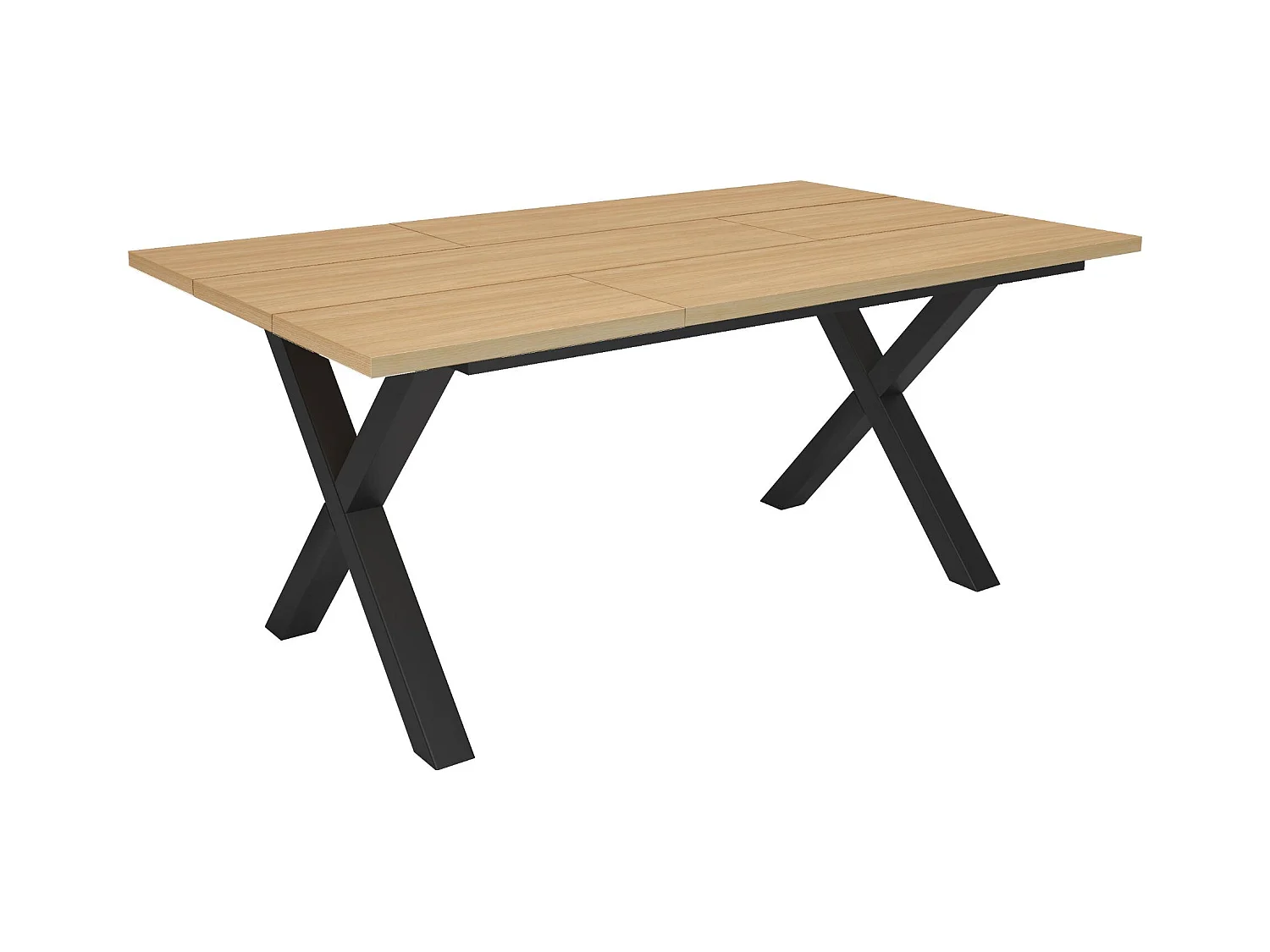 Table à manger, 167x90x74 cm, Pour 8 personnes, Meubles de Salon, Chêne soft