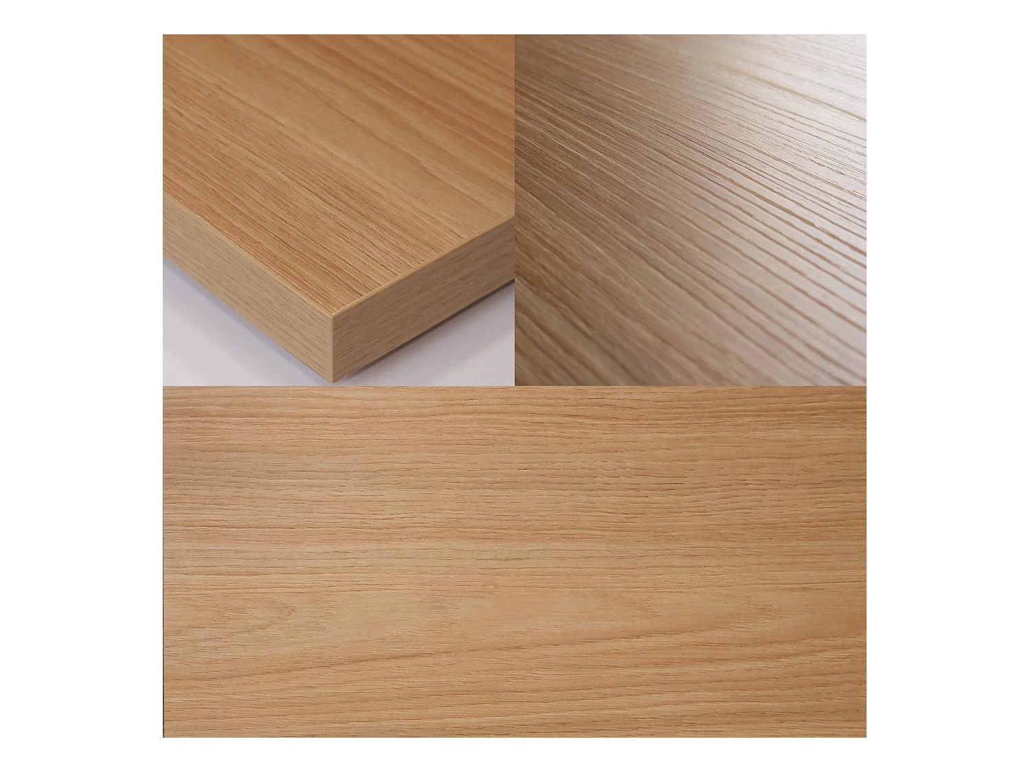 Table à manger, 140x90x74 cm, Pour 6 personnes, Meubles de Salon, Chêne soft