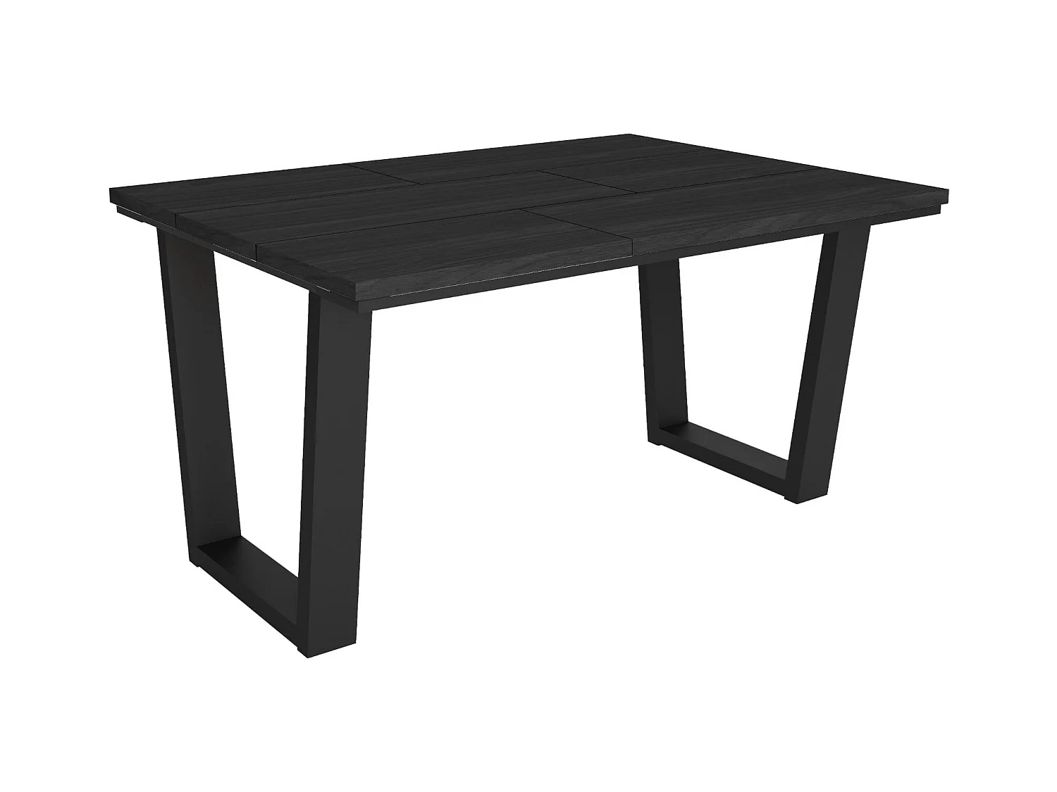 Table à manger, 140x90x74 cm, Pour 6 personnes, Meubles de Salon, Noir