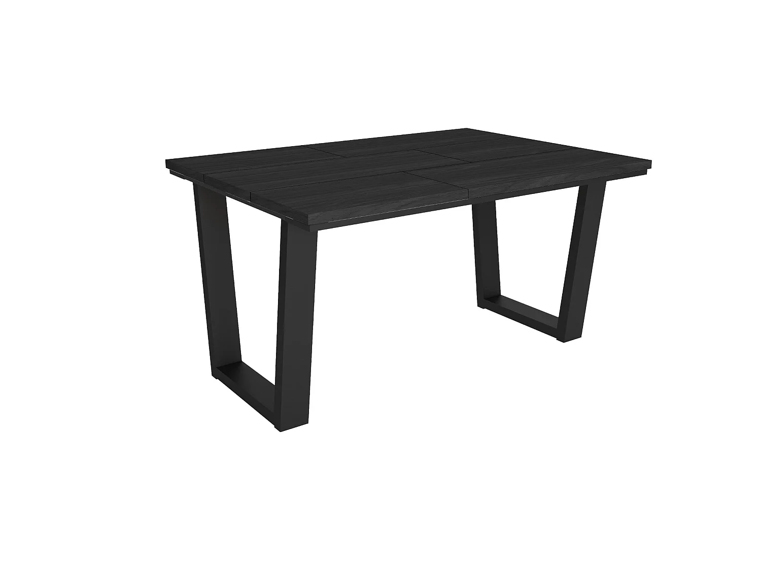 Mesa Sala de Jantar, 140x90x74cm, Para 6 pessoas, Móveis Sala Jantar, Preto