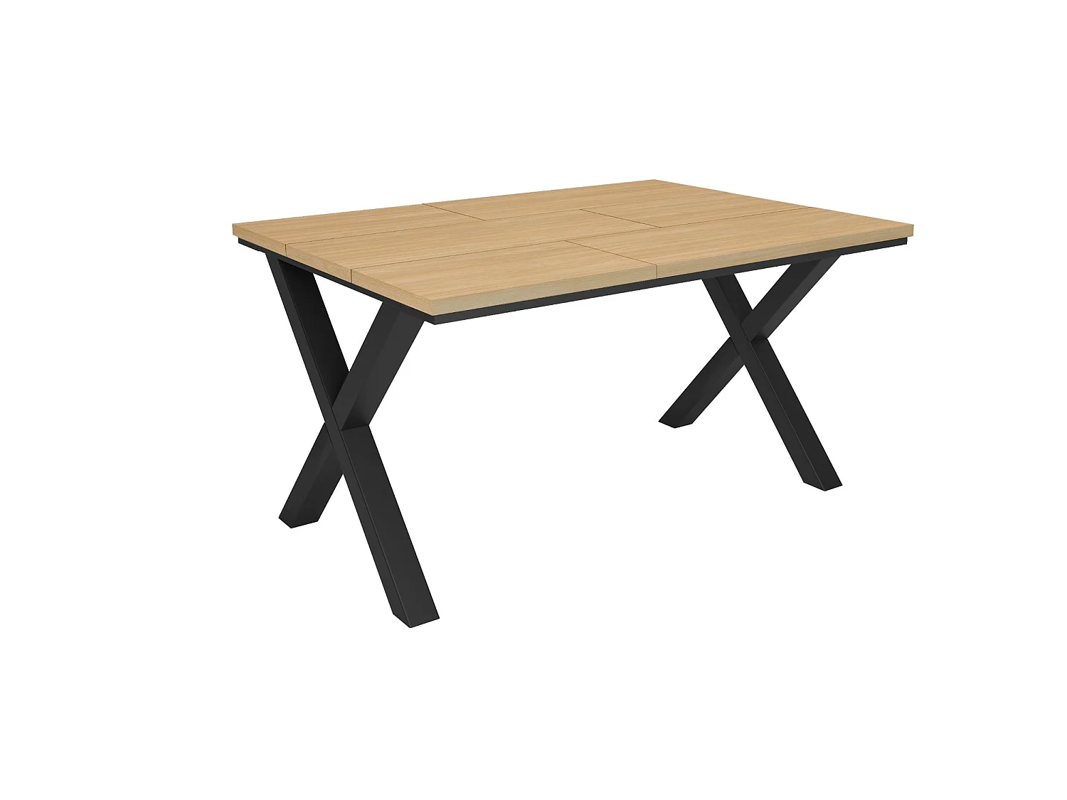 Tavolo da Pranzo, 140x90x74cm, Per 6 persone, Tavolo Cucina, Rovere soft