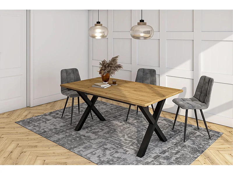 Mesa Comedor, 167x90x74cm, Para 8 Comensales, Muebles Comedor, Roble