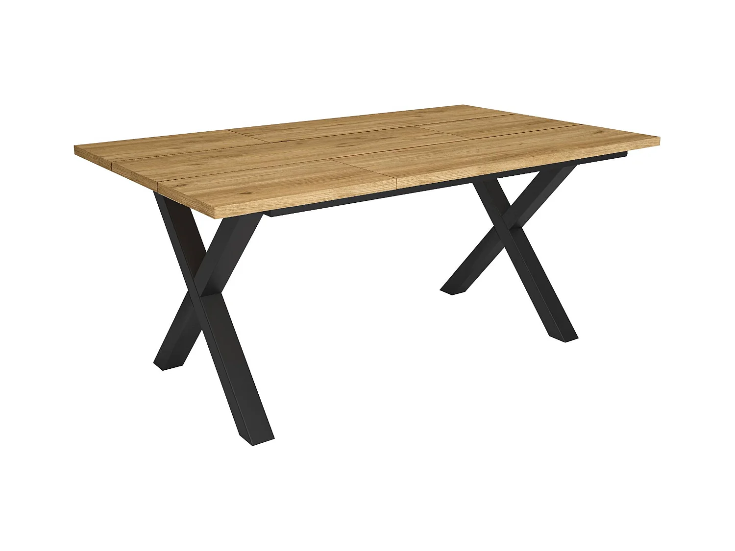 Table à manger, 167x90x74 cm, Pour 8 personnes, Meubles de Salon, Chêne