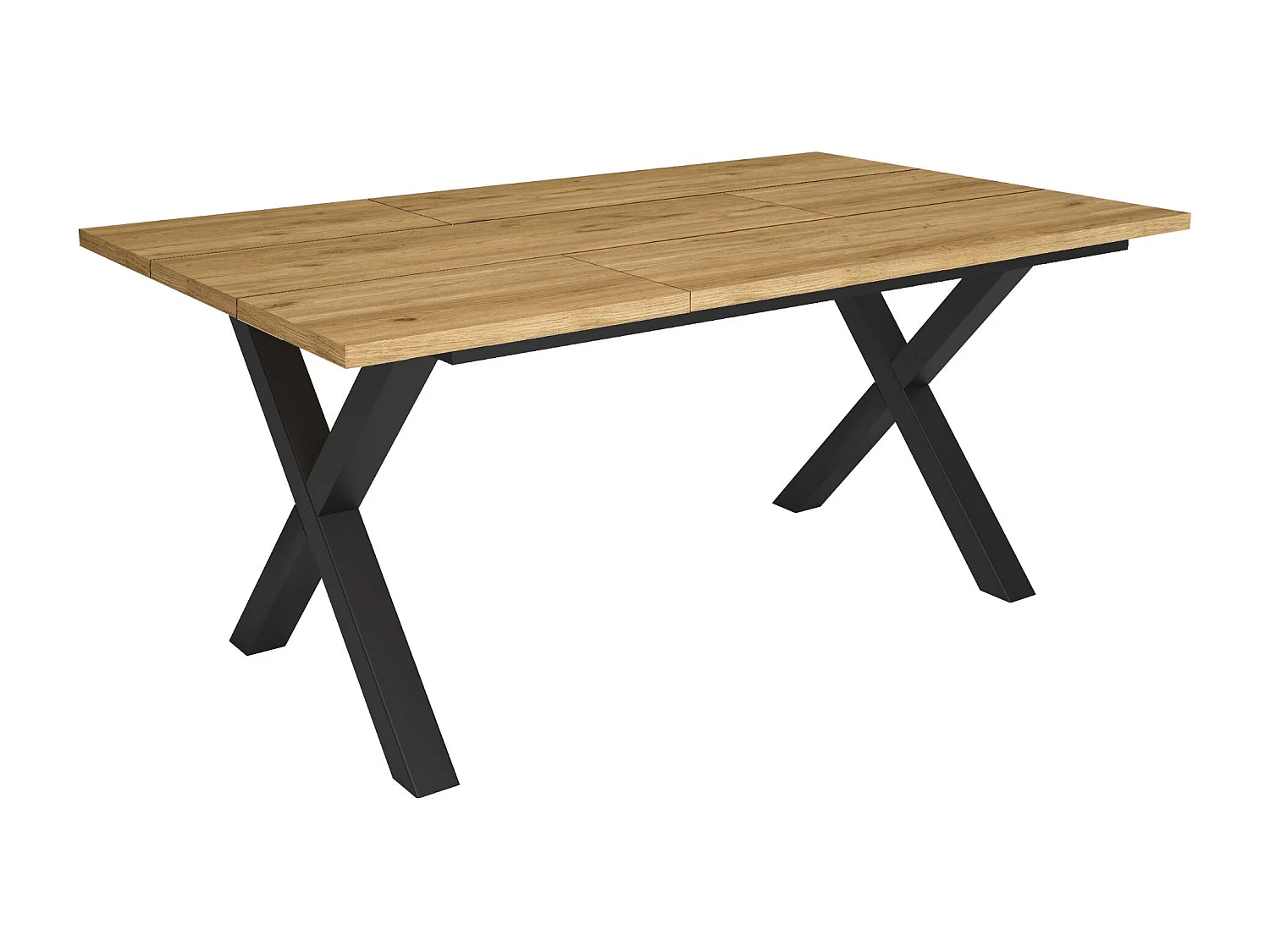 Table à manger, 167x90x74 cm, Pour 8 personnes, Meubles de Salon, Chêne