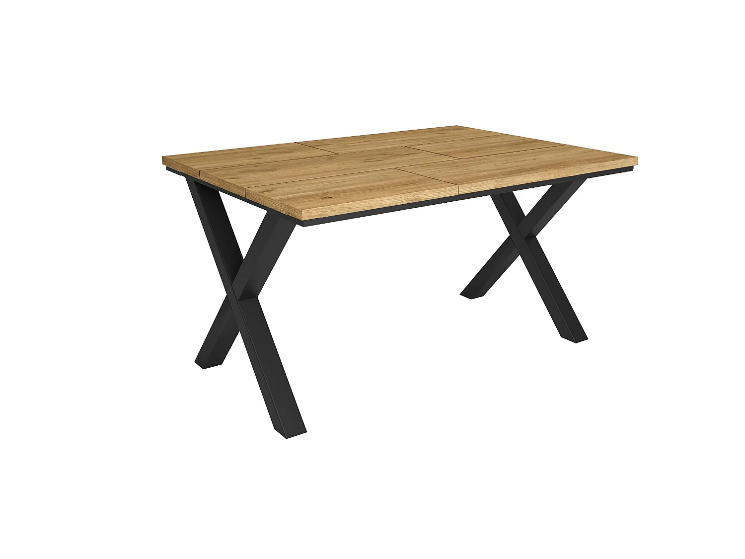 Tavolo da Pranzo, 140x90x74cm, Per 6 persone, Tavolo Cucina, Rovere
