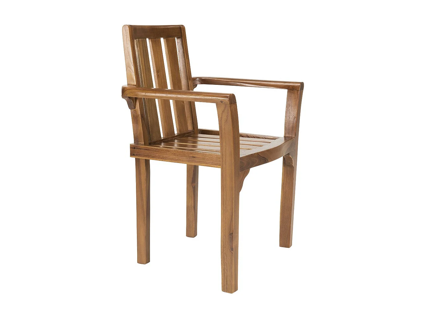 MAEVA - Salon de jardin en bois de teck huilé 8/10 personnes