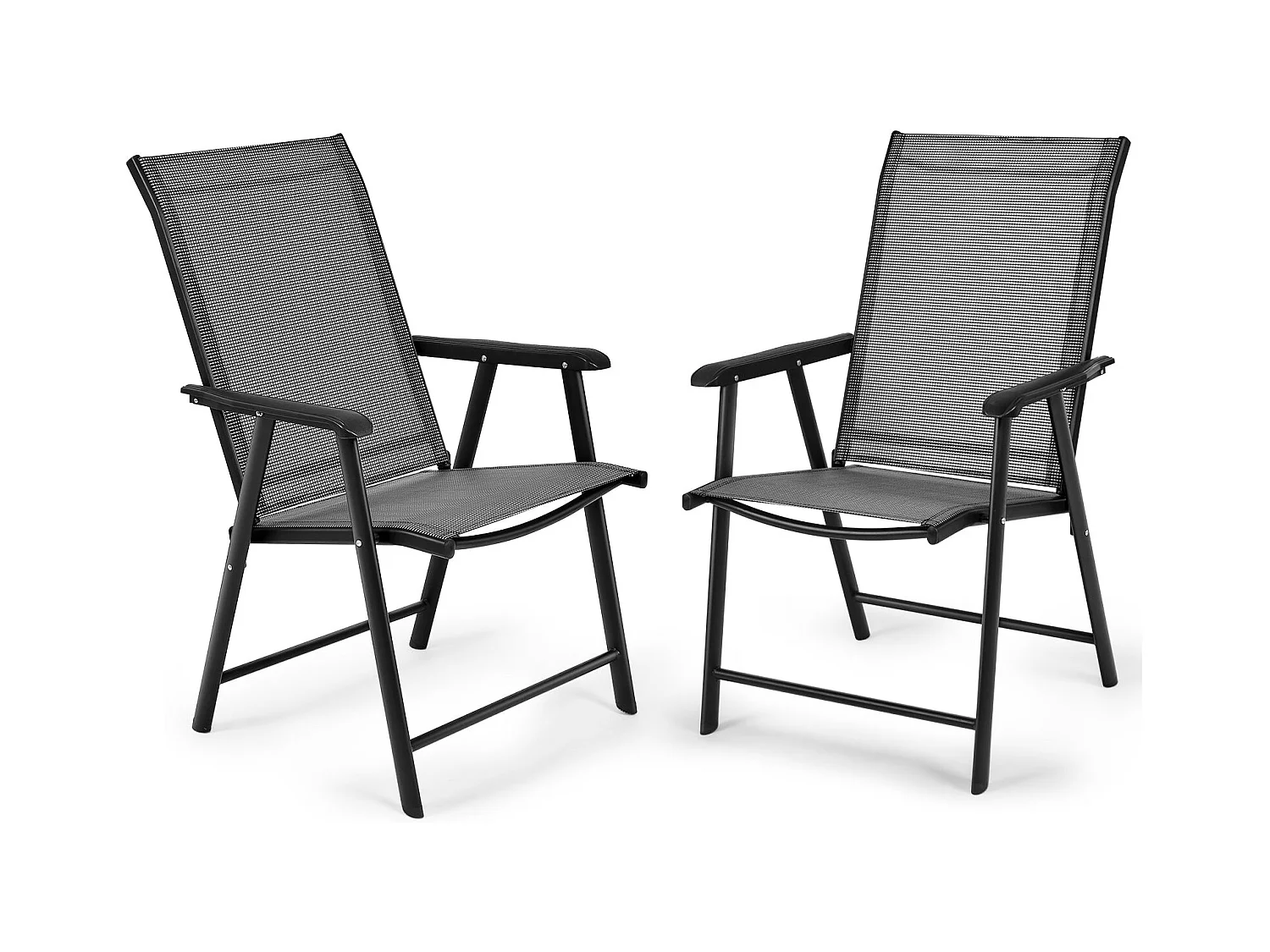 Lot de 2 chaises métal argentée 68 x 59 x 93 cm 20_0000735