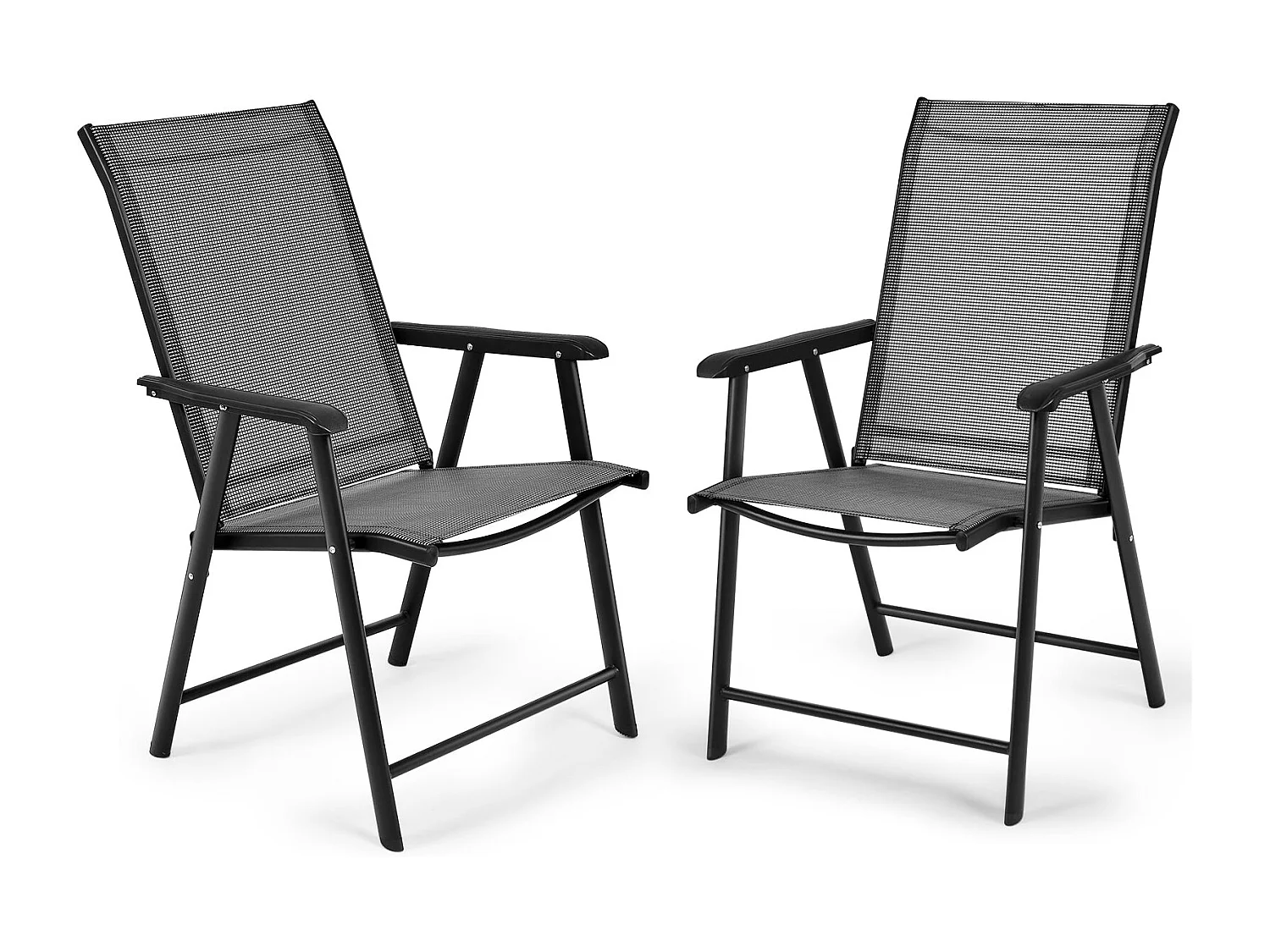 Lot de 2 chaises métal argentée 68 x 59 x 93 cm 20_0000735