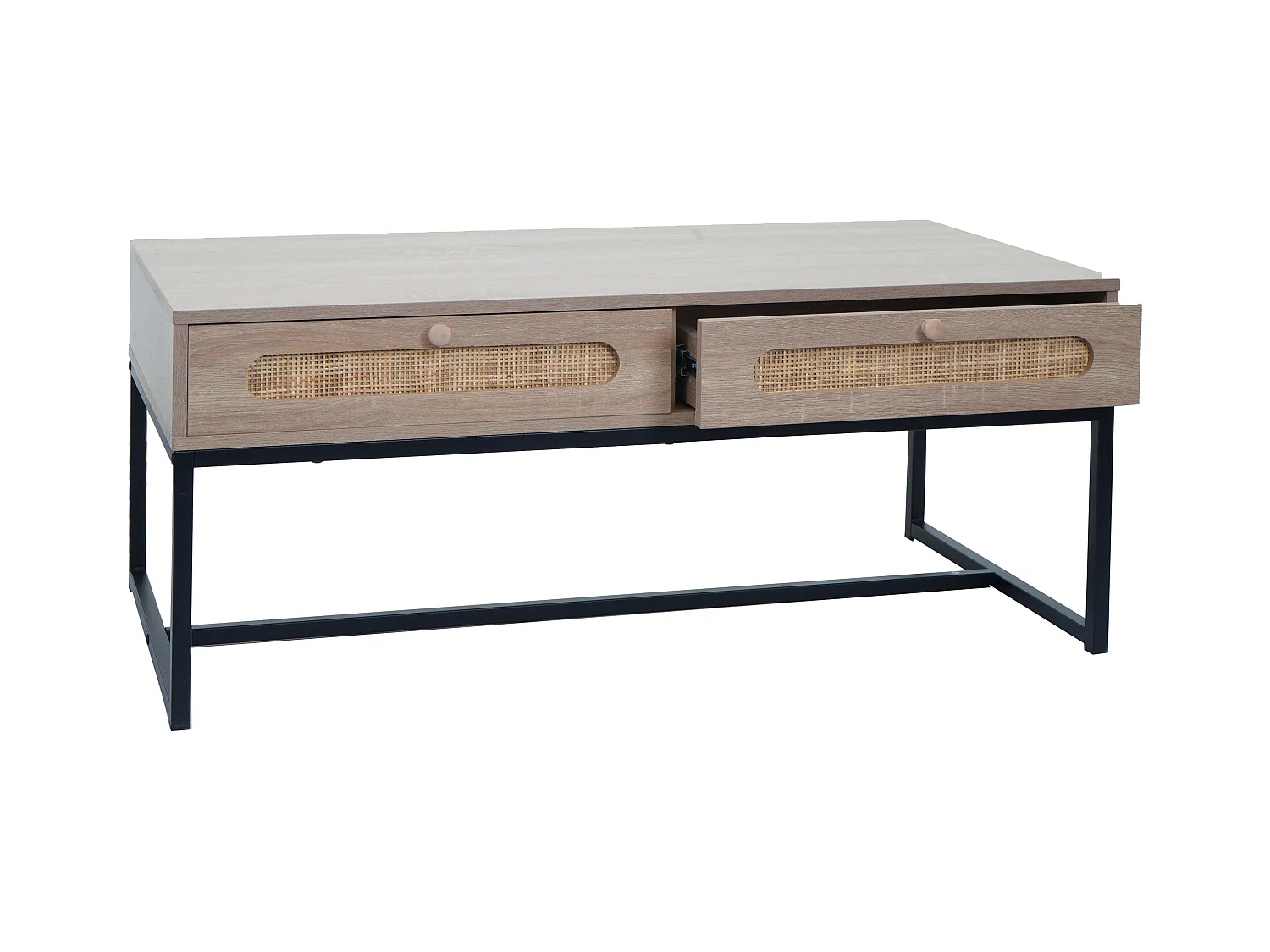 Table basse table d'appoint bois beige 62 x 11 x 119 cm 04_0008450