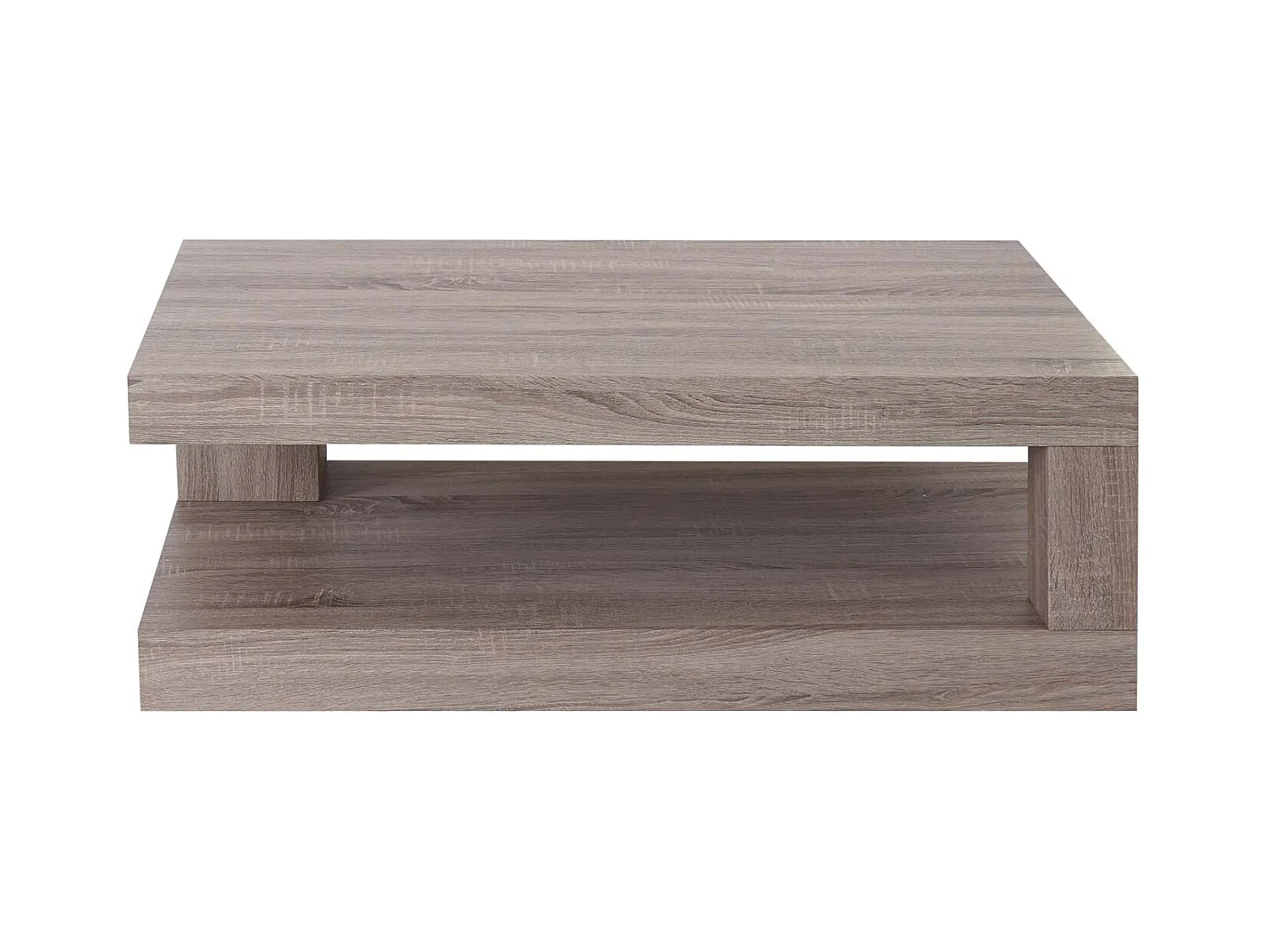 Table basse table de effet bois beige 110 x 60 x 40 cm 04_0008427