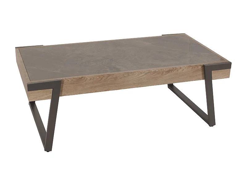 Table basse table de bois marron 75 x 18 x 130 cm 04_0008448