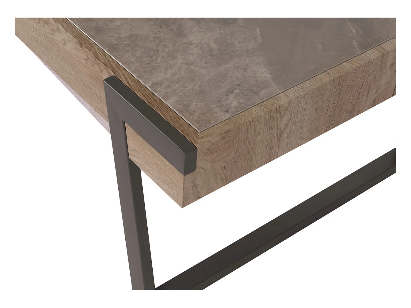 Table basse table de bois marron 75 x 18 x 130 cm 04_0008448