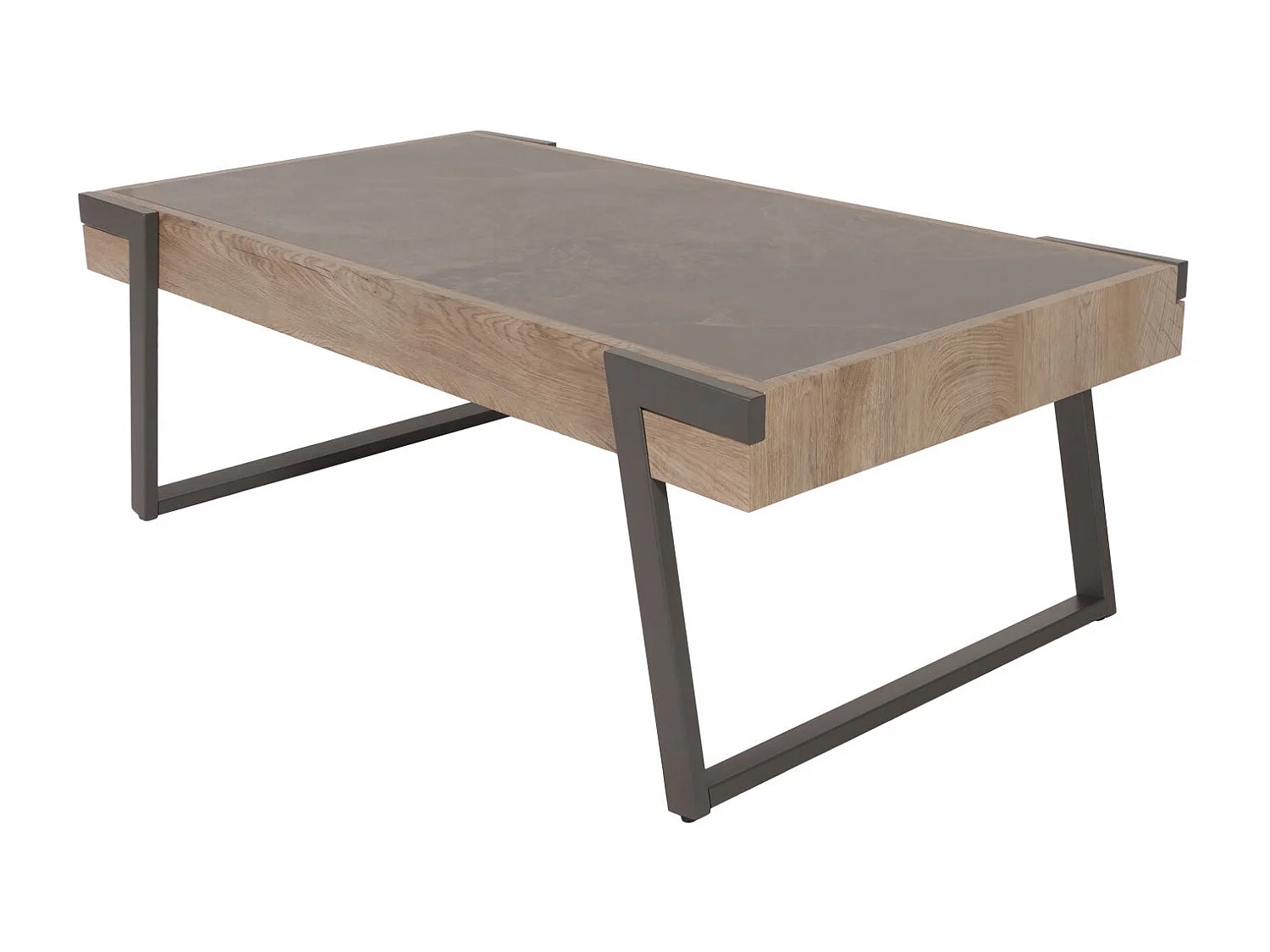 Table basse table de bois marron 75 x 18 x 130 cm 04_0008448