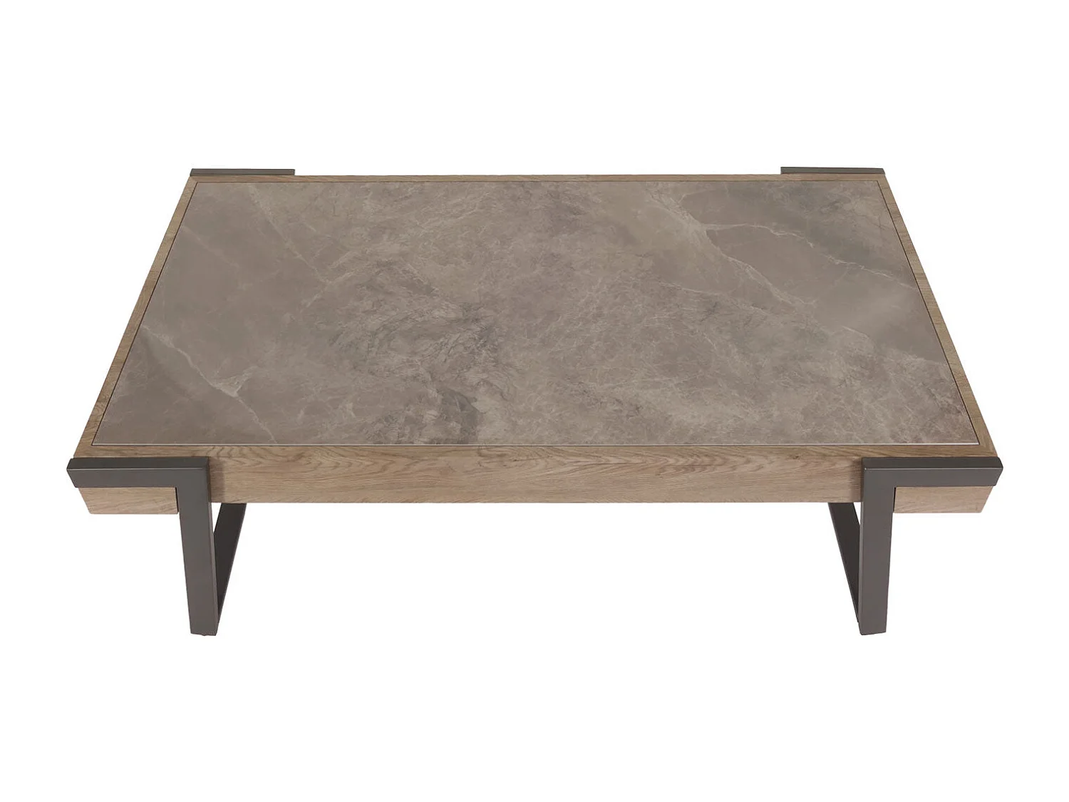 Table basse table de bois marron 75 x 18 x 130 cm 04_0008448