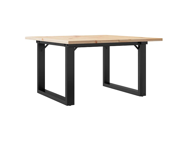 Table basse rectangulaire style marron 60 x 60 x 40 cm DEC036243