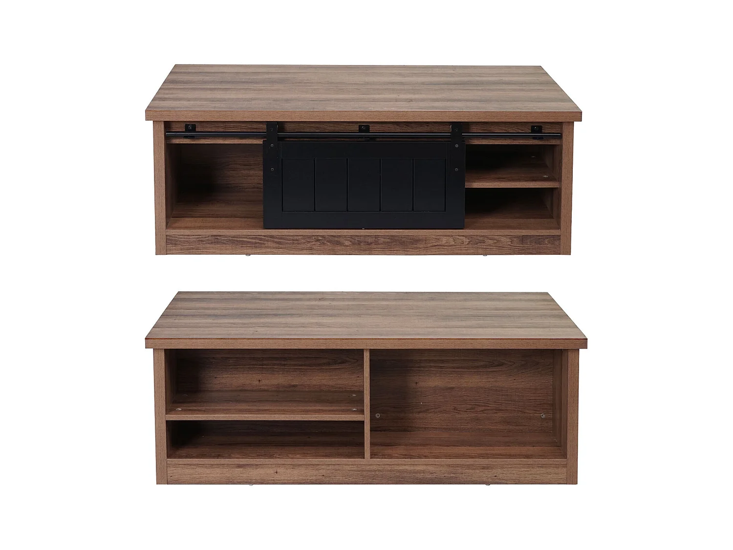 Table basse table d'appoint effet bois marron 120 x 60 x 44 cm 04_0008436