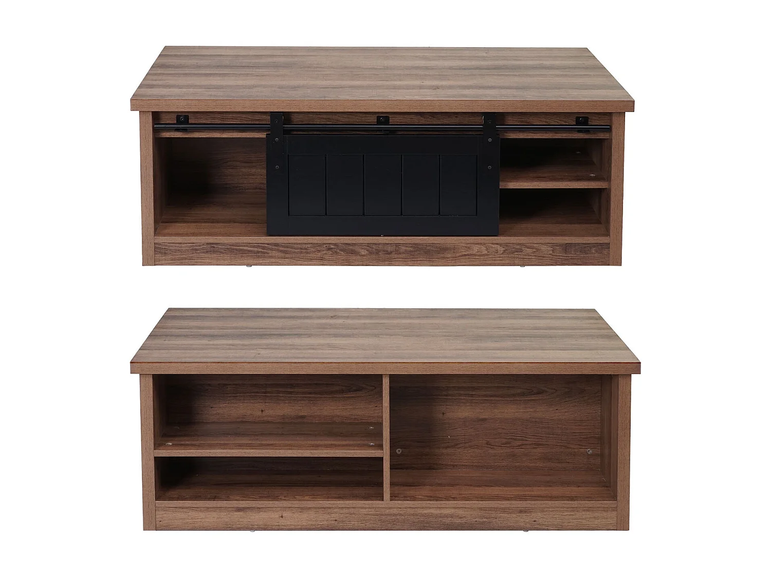 Table basse table d'appoint effet bois marron 120 x 60 x 44 cm 04_0008436