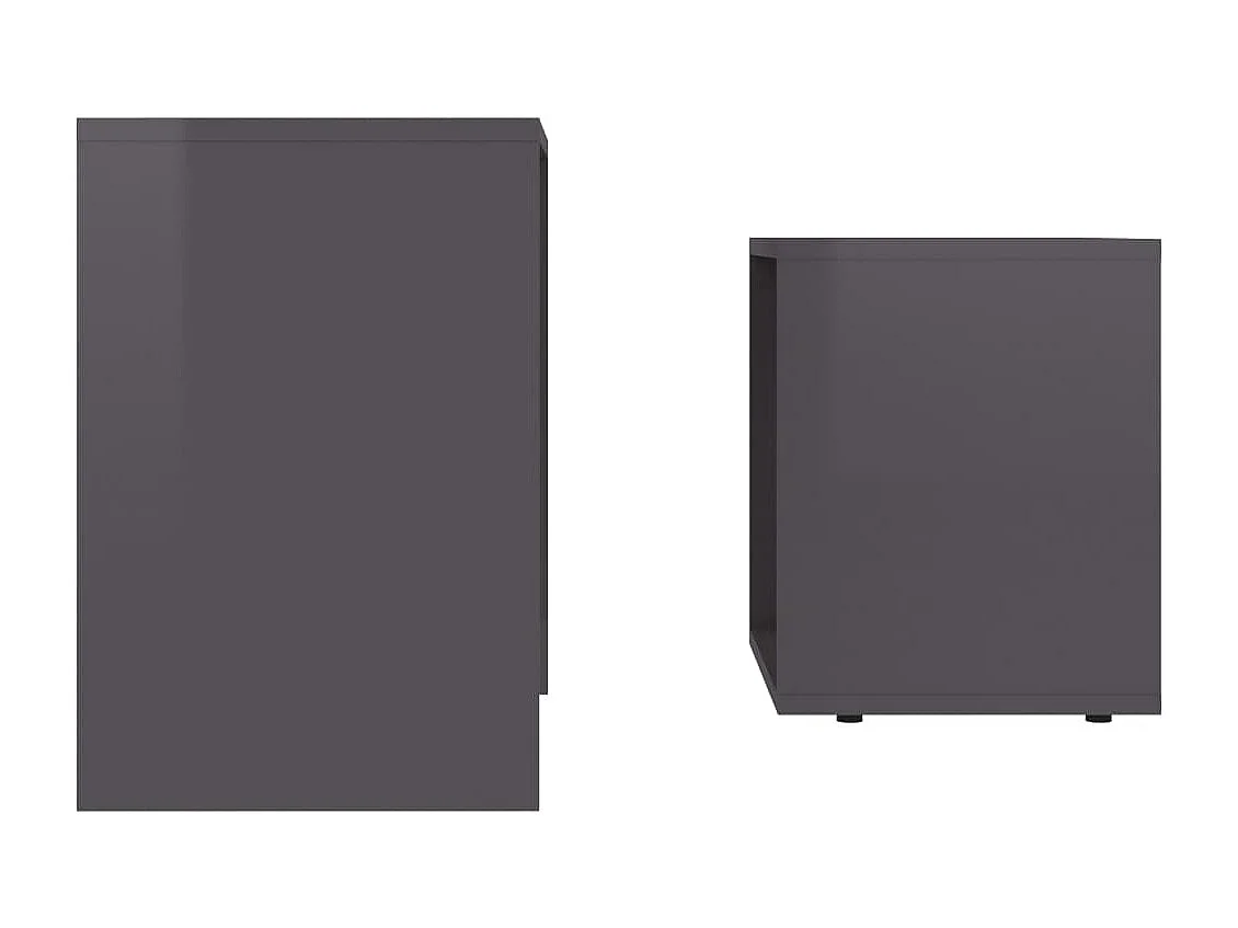 Ensemble de deux table bois marron 48 x 30 x 45 cm DEC031255