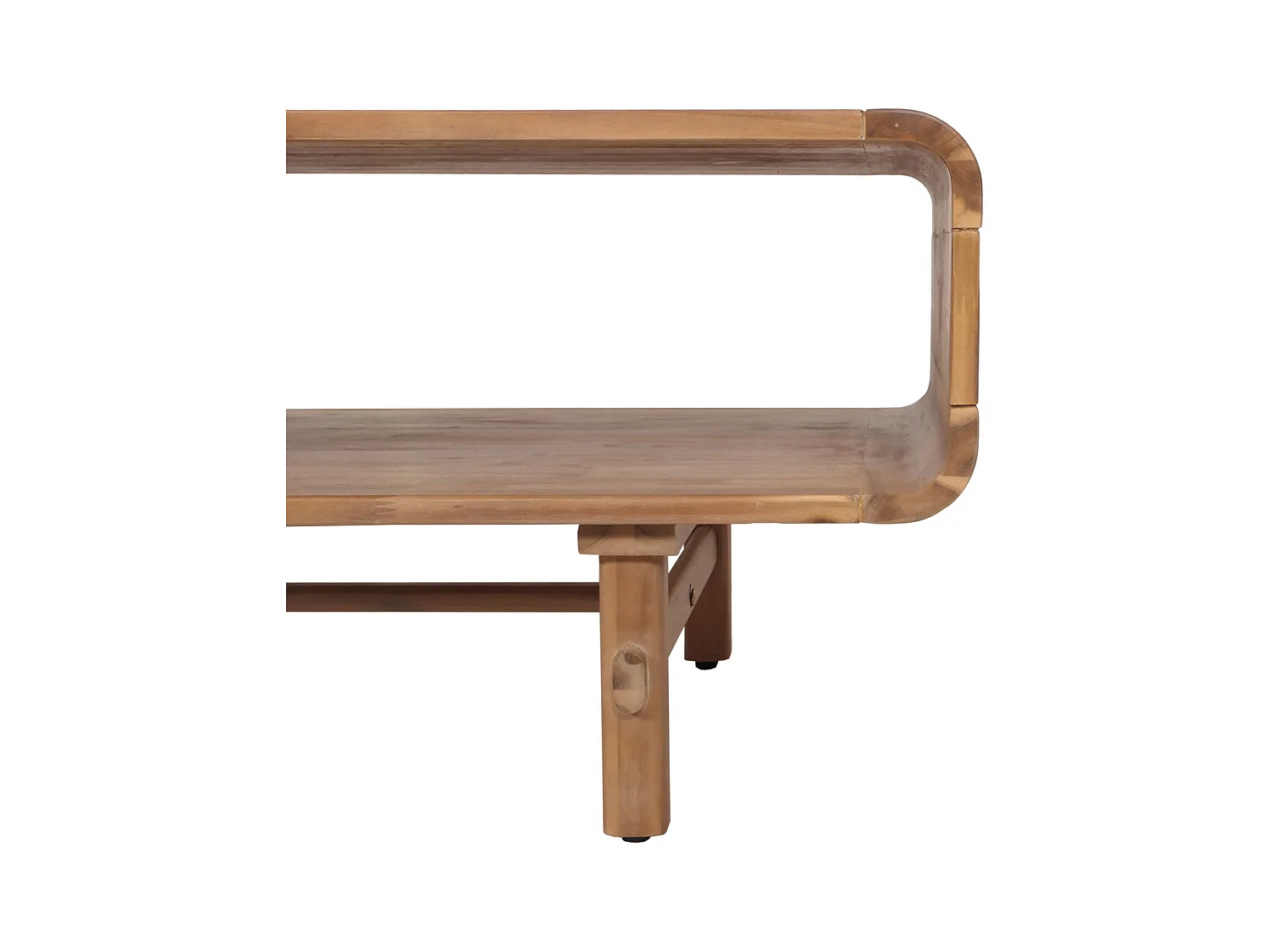 Table basse table d'appoint bois marron 67 x 31 x 133 cm 04_0008453