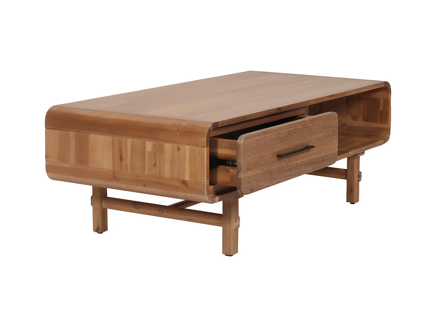 Table basse table d'appoint bois marron 67 x 31 x 133 cm 04_0008453