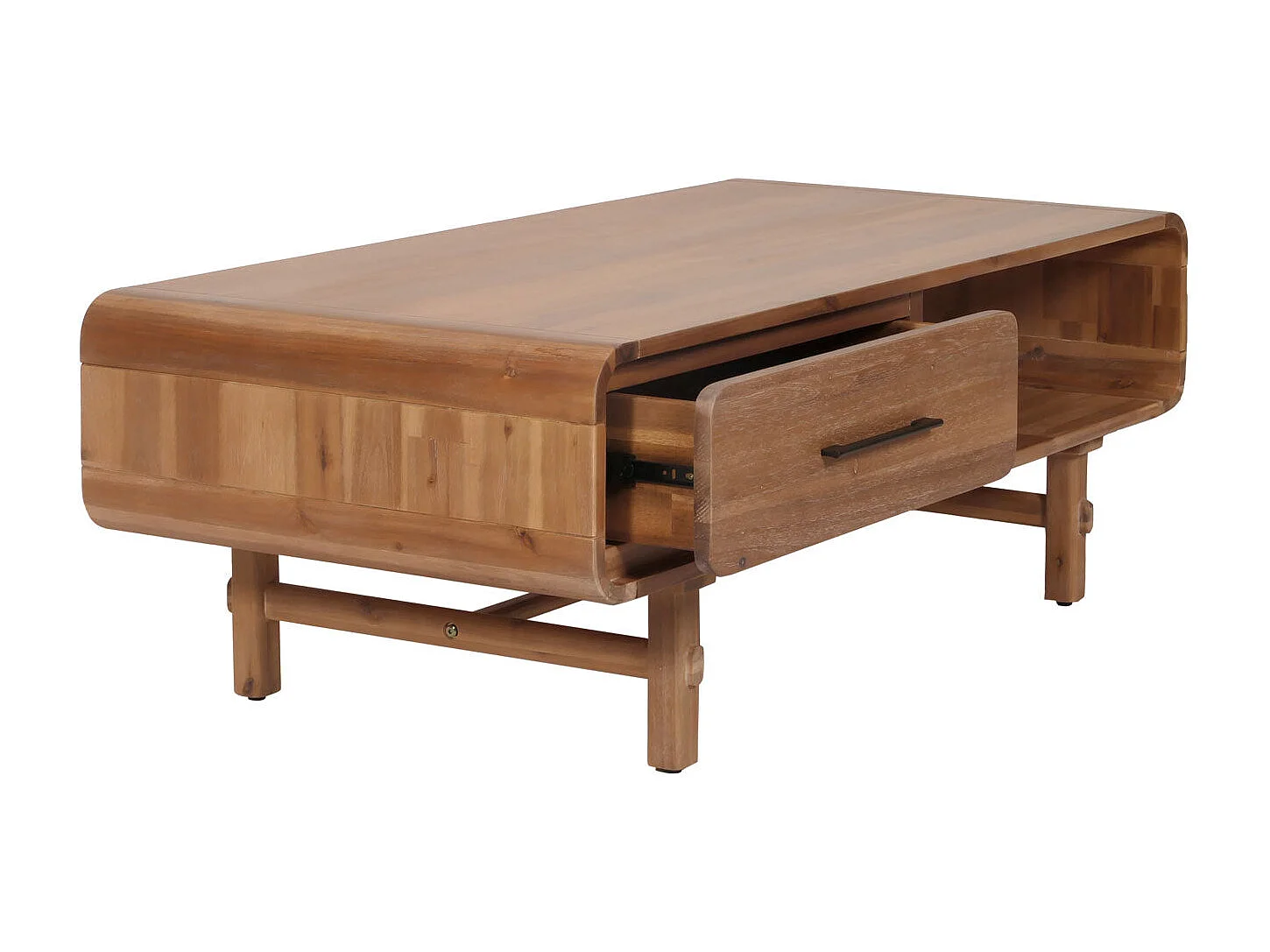 Table basse table d'appoint bois marron 67 x 31 x 133 cm 04_0008453