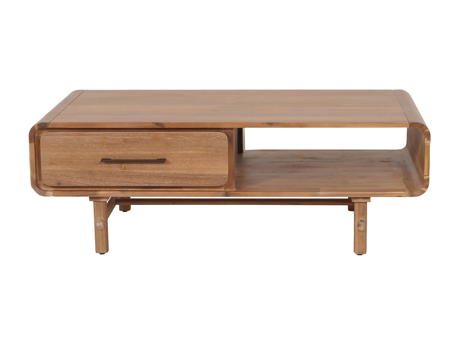 Table basse table d'appoint bois marron 67 x 31 x 133 cm 04_0008453