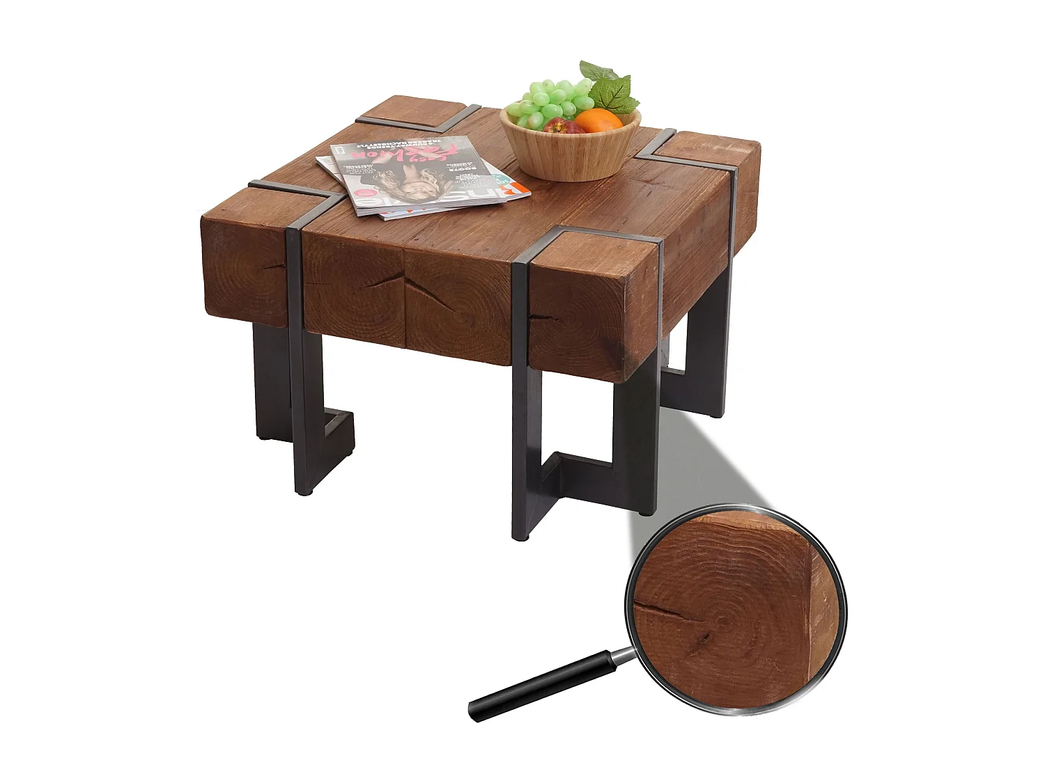 Table basse hwc-a15 table bois marron 68 x 26 x 70 cm 04_0008417